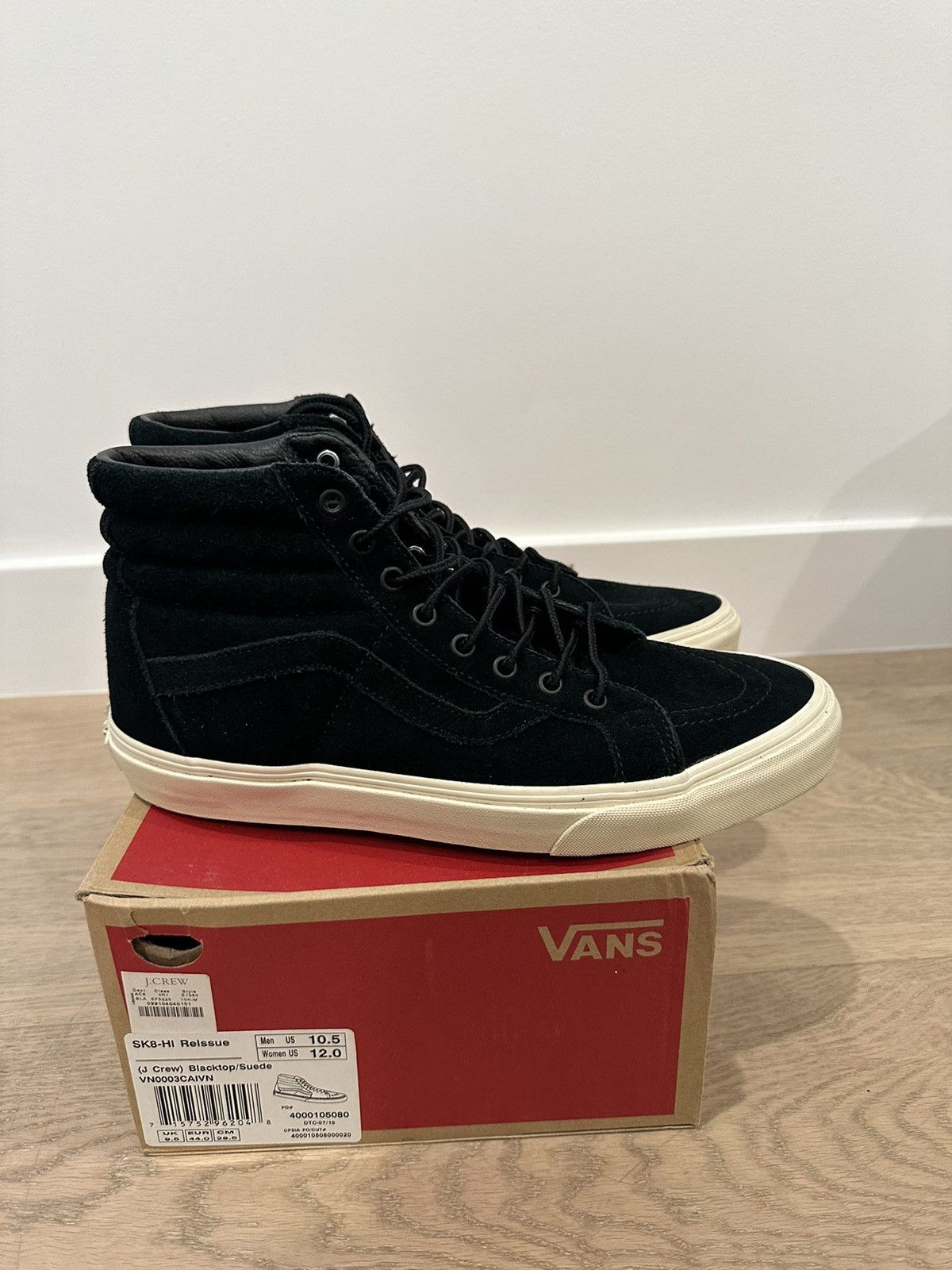 image of J Crew x Vans J. Crew Sk8 - Size 10.5 Shoes in Black, Men's