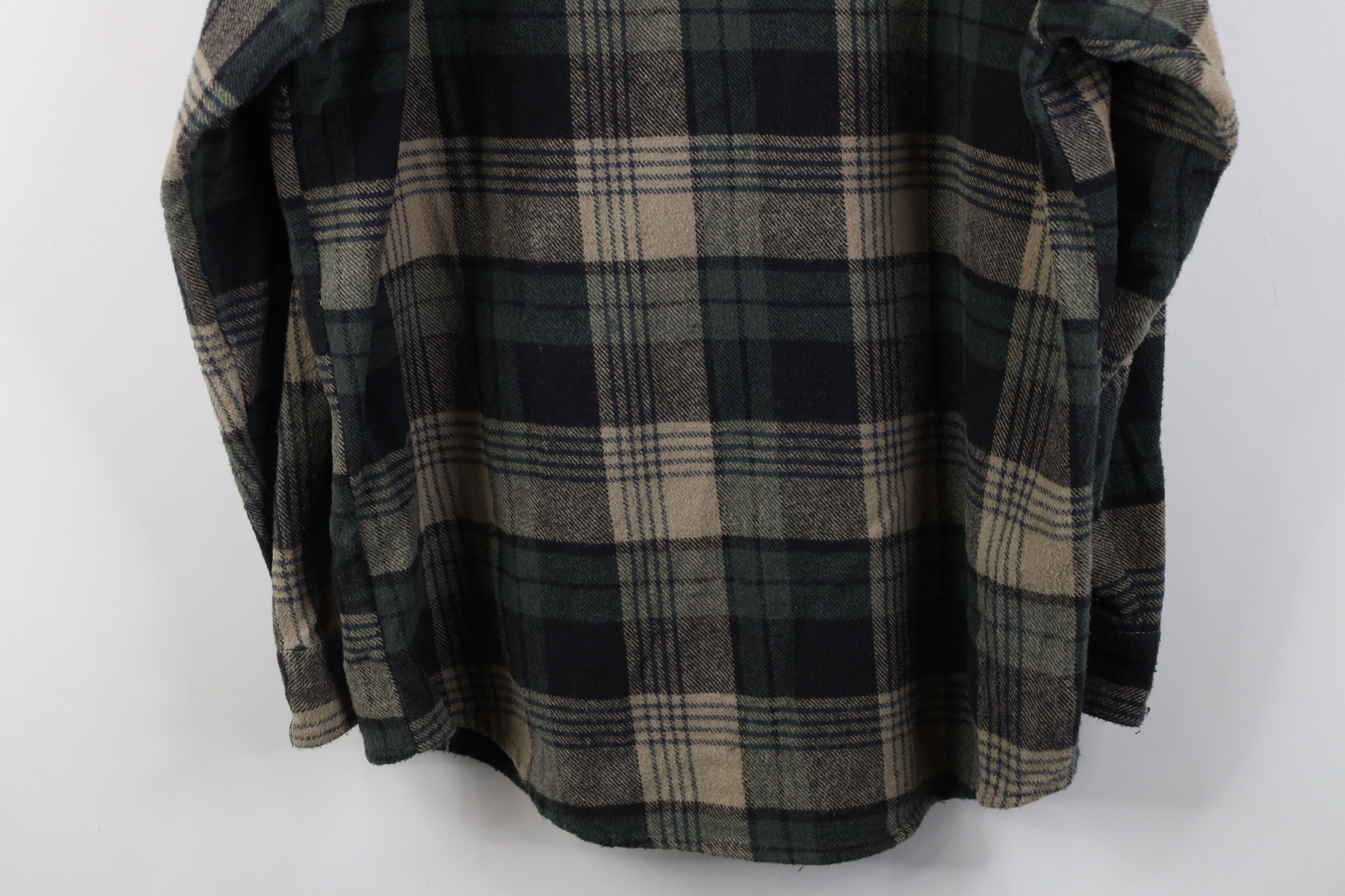 Dickies Vintage 90s Dickies Heavyweight Flannel Button Shirt Plaid Size US L / EU 52-54 / 3 - 11 Thumbnail