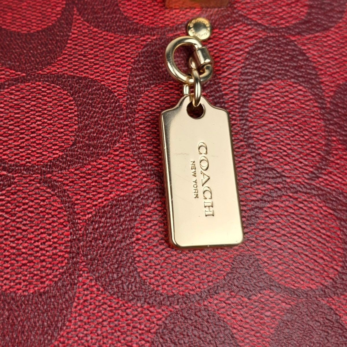 Coach Coach 2558 Katy Satchel In Signature Canvas Red Hand Bag Size ONE SIZE - 11 Thumbnail