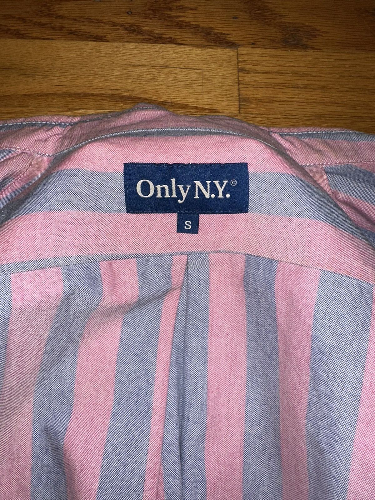 Only NY Only NY Striped Short Sleeve Button Up size Small ( Size US S / EU 44-46 / 1 - 4 Thumbnail