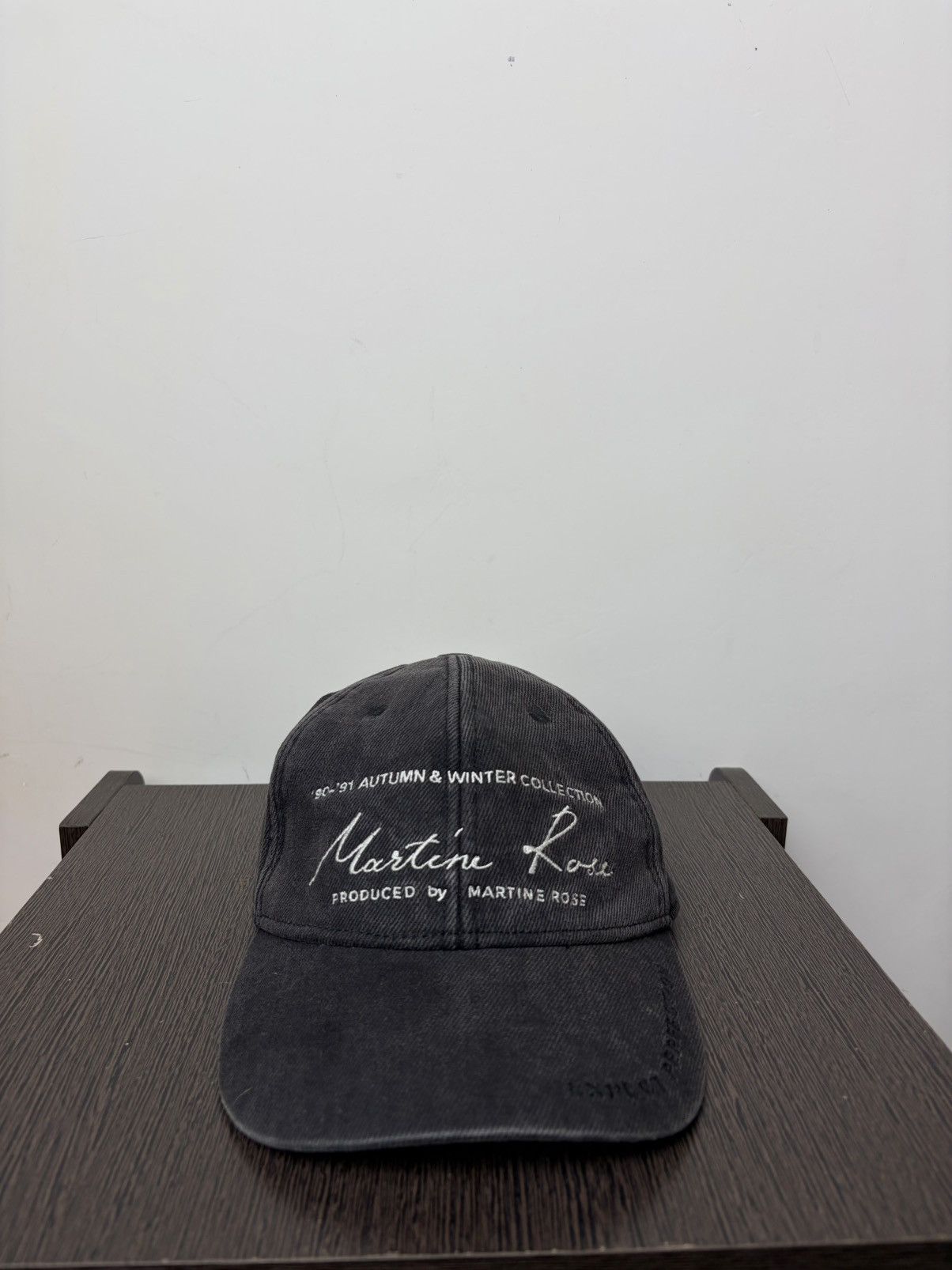Martine Rose FREE TAX! Martine Rose Signature Washed Denim Hat Size ONE SIZE - 2 Thumbnail
