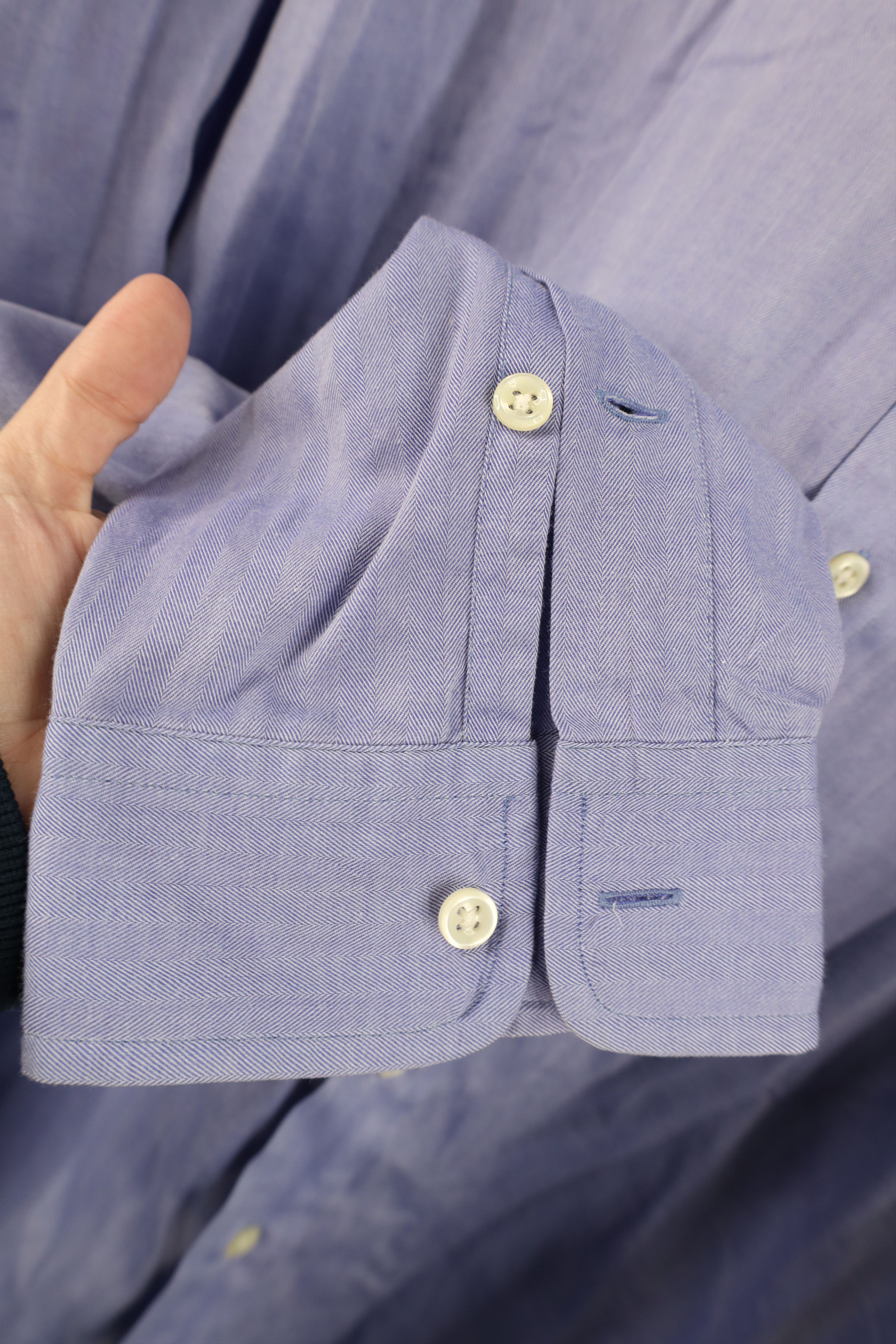 Ralph Lauren Vintage 90s Ralph Lauren Collared Button Down Shirt Blue Size US XXL / EU 58 / 5 - 10 Thumbnail