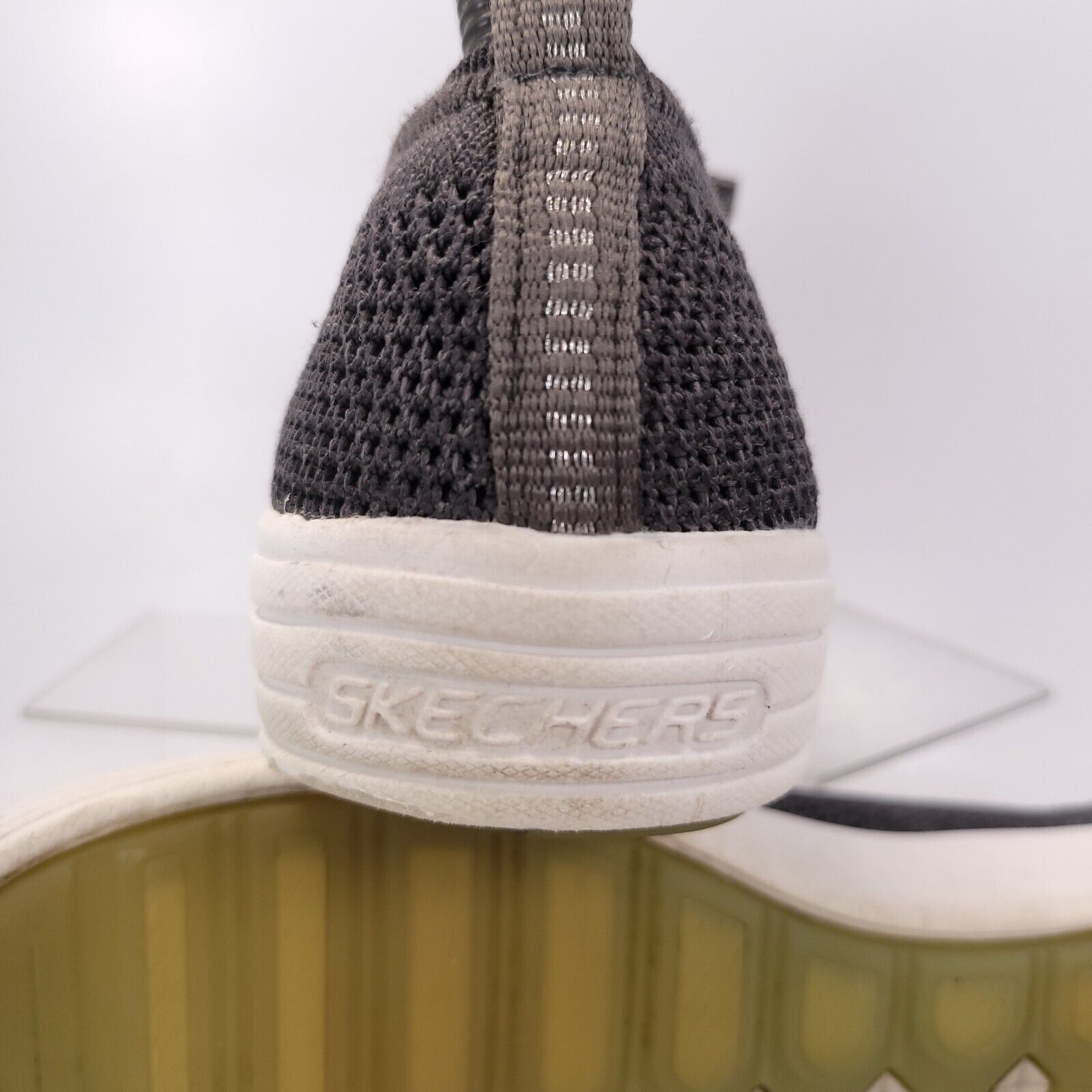 SKECHERS Skechers Just a Lil Knit Shoe Womens Size 7 49563 Gray White Size US 7 / IT 37 - 8 Thumbnail