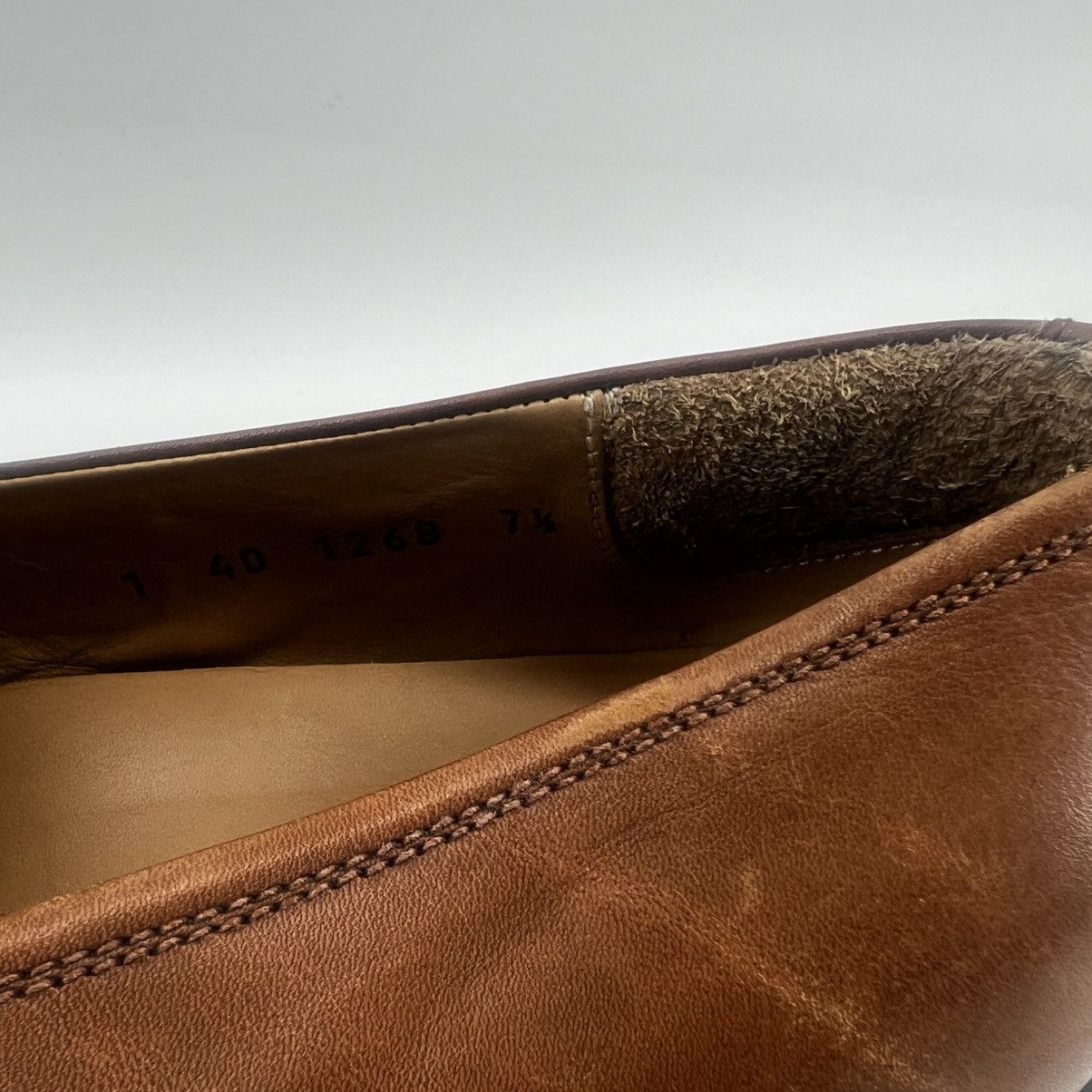 Prada Prada Men’s Brown Leather Loafers Shoes 7.5 Y2K Rubber Sole Size US 7.5 / EU 40-41 - 13 Thumbnail