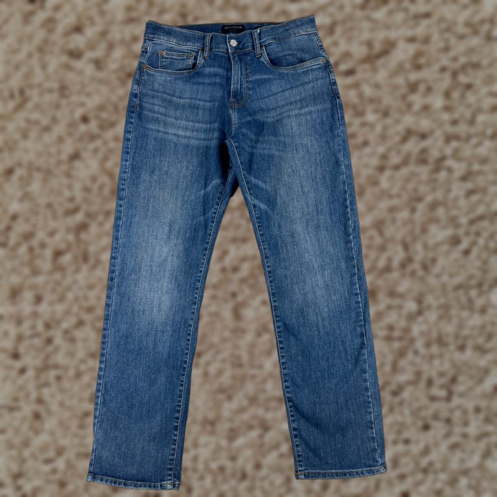 Lucky Brand Jeans Mens 30 Blue Denim Jeans Straight Leg Cotton Blend 31x31 Vintage No