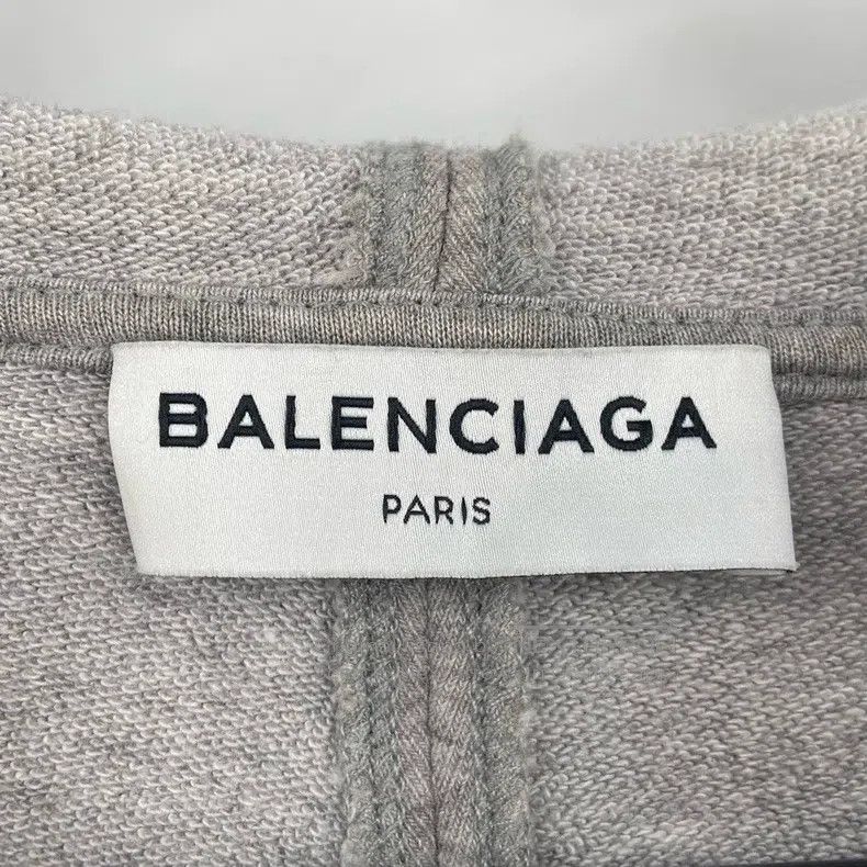 Balenciaga Balenciaga Grey Chest Small Logo Letter Hoodie Size US S / EU 44-46 / 1 - 3 Thumbnail