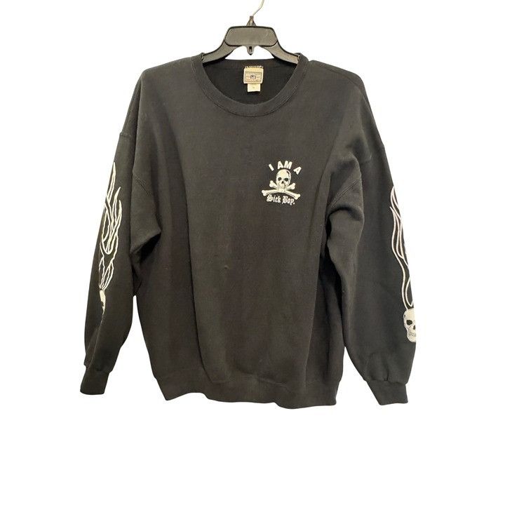 Lee Sick Boy Motorcycles Black Graphic Skull Sweatshirt Lee Heav Size US XL / EU 56 / 4 - 7 Thumbnail