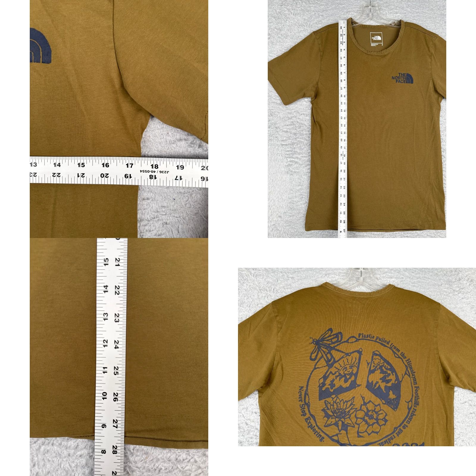 The North Face The North Face Shirt Men Small Brown Short Sleeve Crew Neck Cotton Blend READ Size US S / EU 44-46 / 1 - 9 Thumbnail