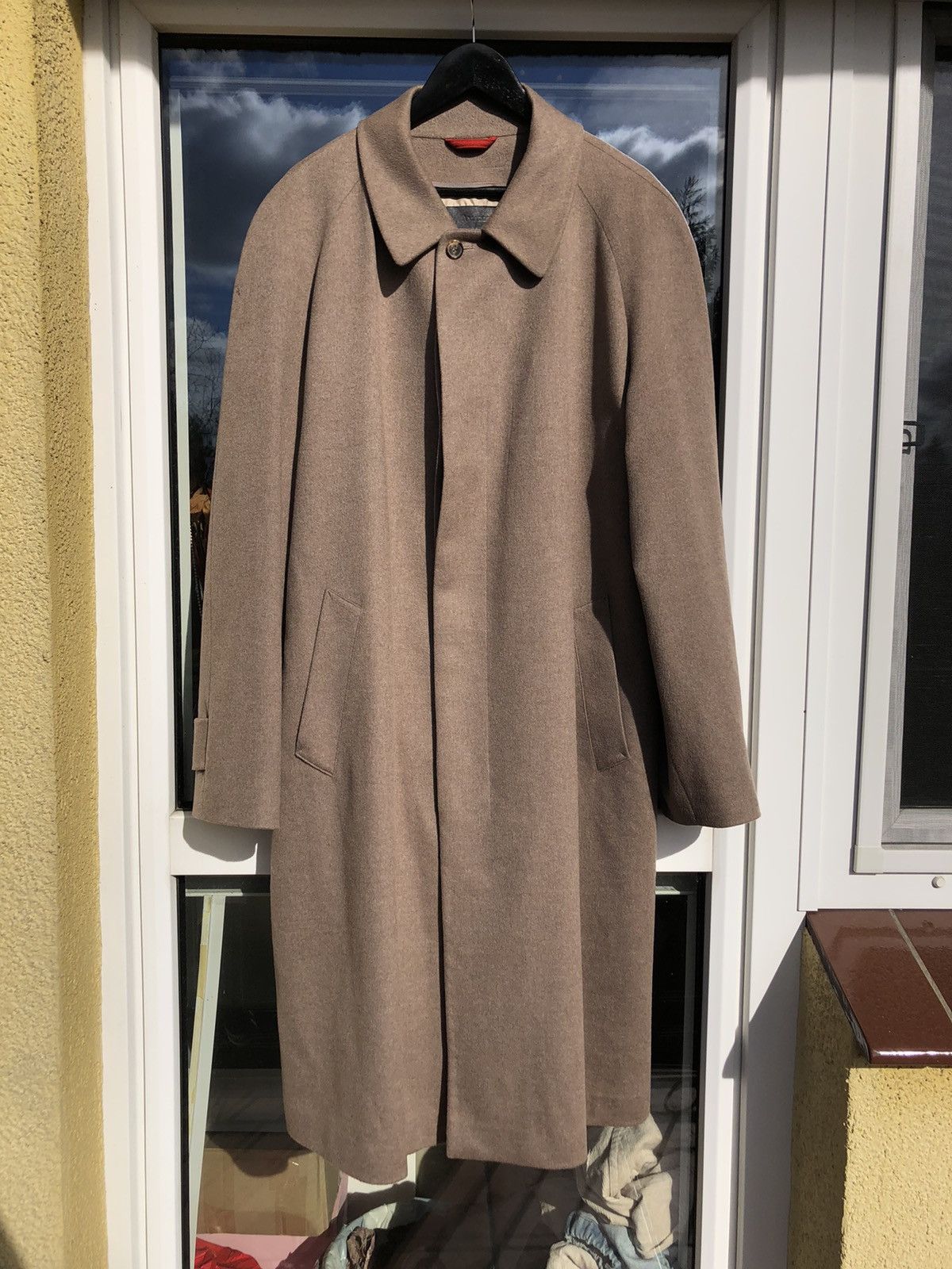 Vintage Vintage Cashmere Overcoat Hidden Button Casual Luxury Winter Size US L / EU 52-54 / 3 - 1 Thumbnail