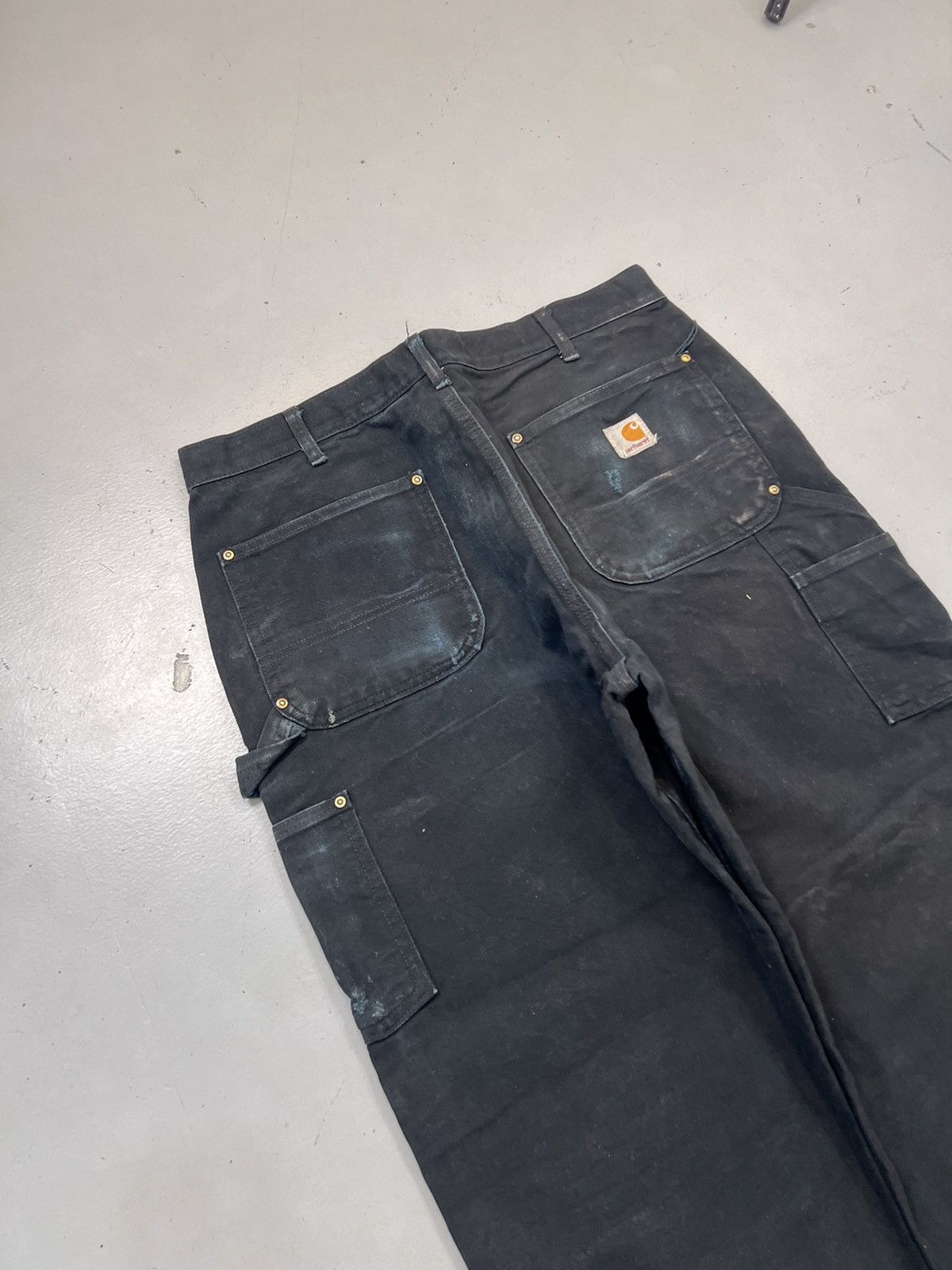Carhartt Vintage Carhartt B01 blk double knee workwear denim Size US 34 / EU 50 - 8 Thumbnail