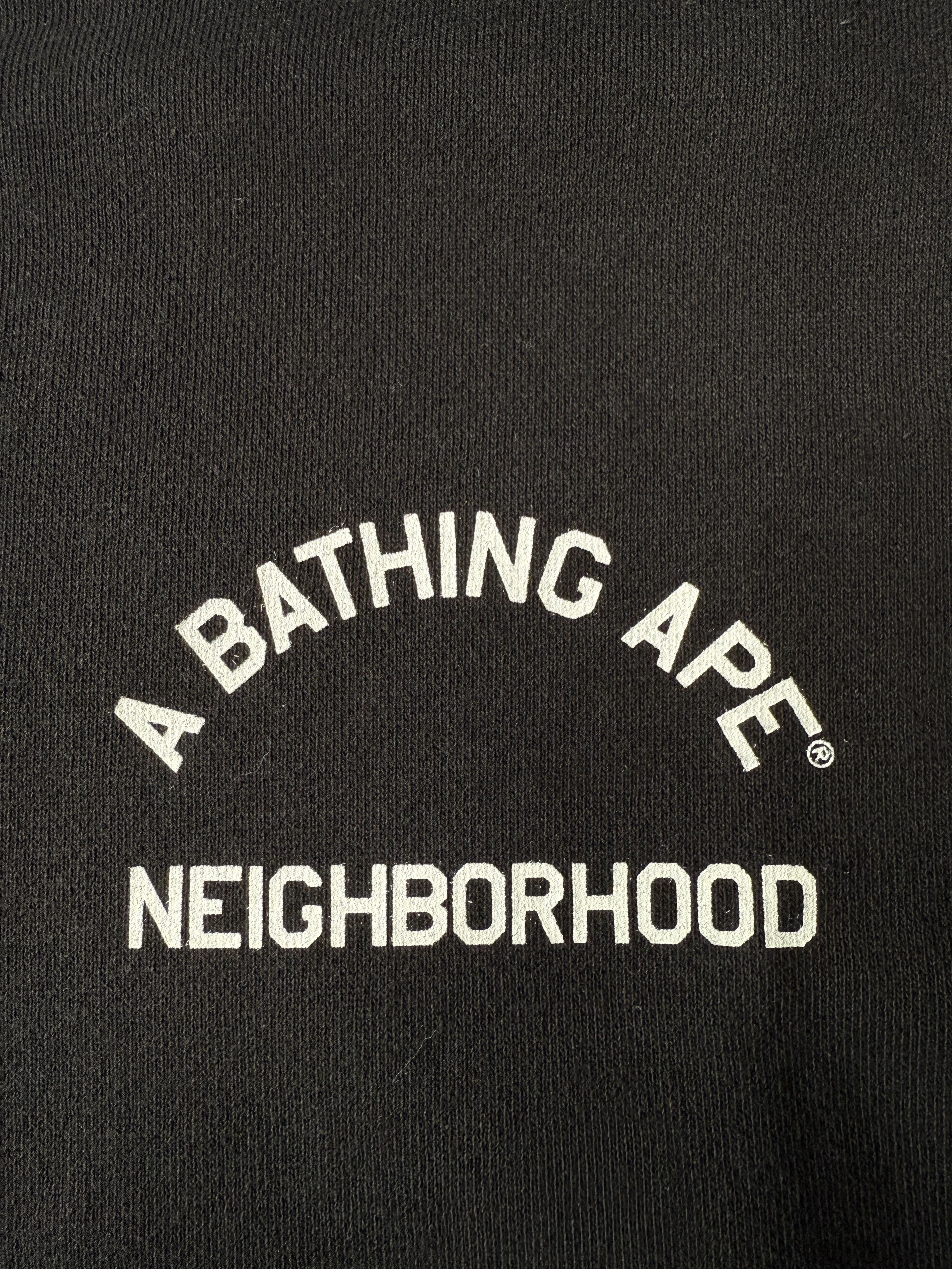 Bape × Neighborhood BAPE X NBHD TWO FACE HALF ZIP PULLOVER HOODIE Size US L / EU 52-54 / 3 - 9 Thumbnail