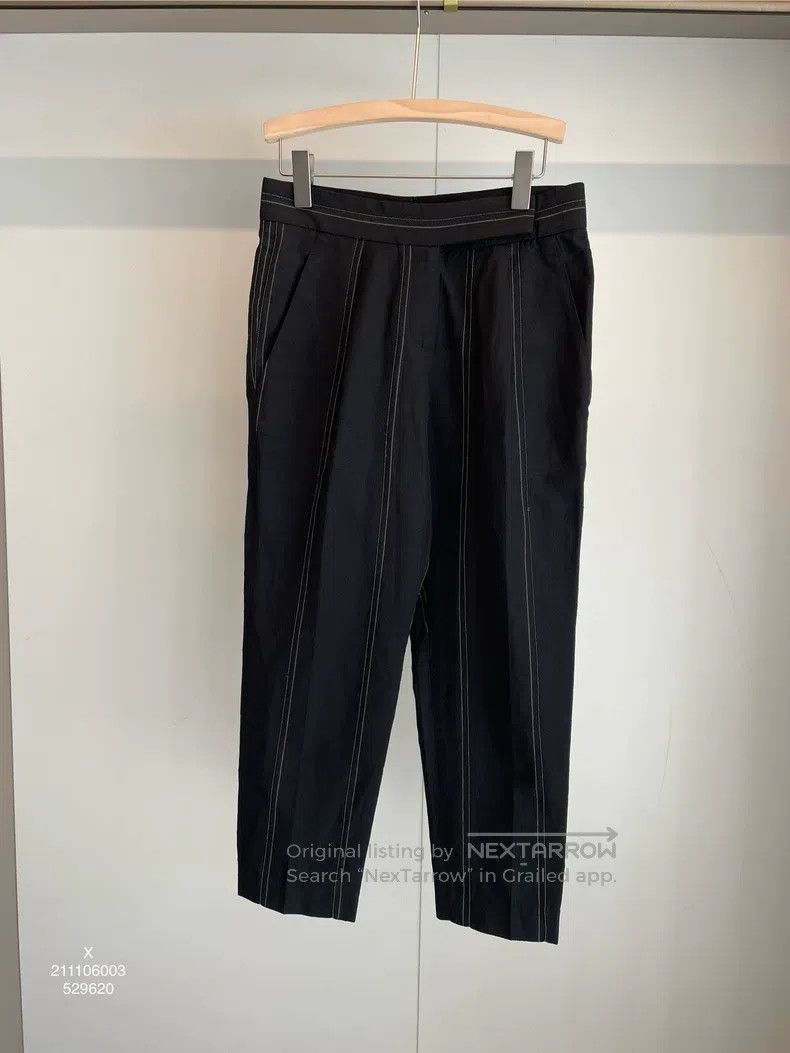 Brunello Cucinelli Brunello Cucinelli Black Beaded New Wool Trousers Size 25" / US 0 / IT 36 - 1 Thumbnail