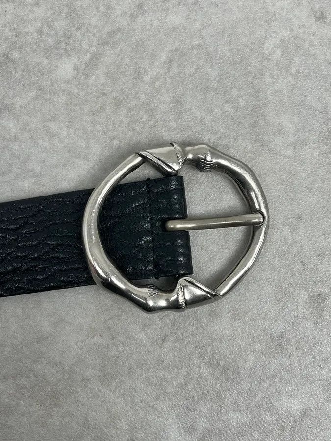 Gucci Gucci Black Snake Buckle Leather Belt Size ONE SIZE - 7 Thumbnail