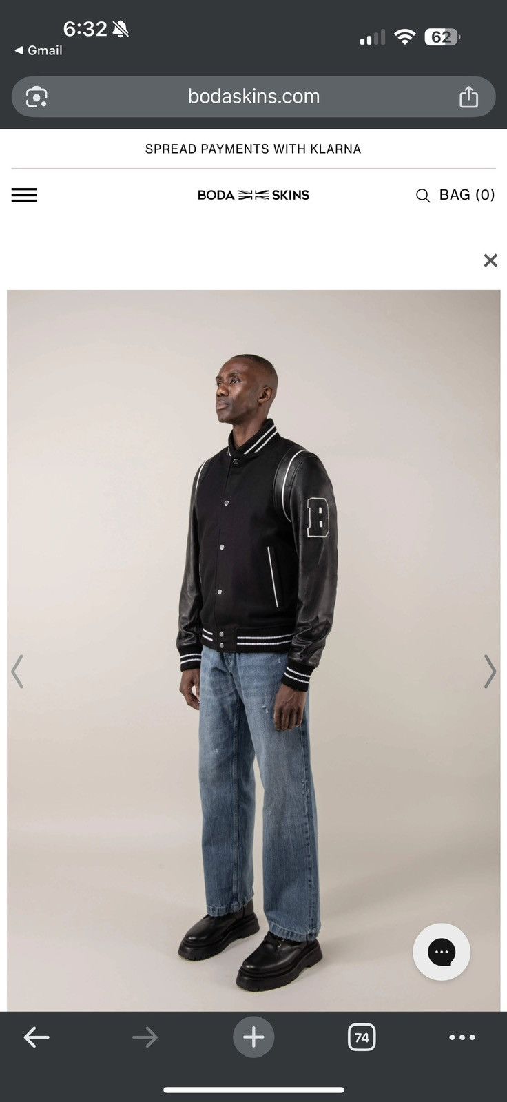 Boda Skins BODA VARSITY TALL JACKET (MAN) Size US L / EU 52-54 / 3 - 5 Thumbnail