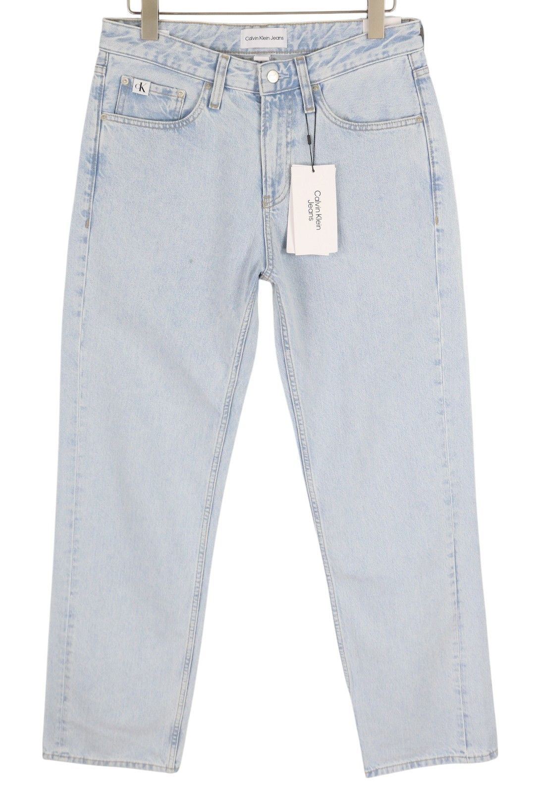 Calvin Klein 90S STRAIGHT W30 Light Blue Washed Zip Fly Denim 85298 Size US 30 / EU 46 - 1 Thumbnail