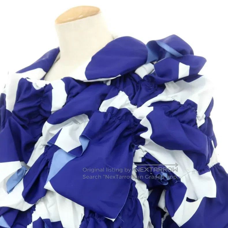 Comme des Garcons Comme des Garcons Flounce blue and white floral jacket Size S / US 4 / IT 40 - 2 Thumbnail