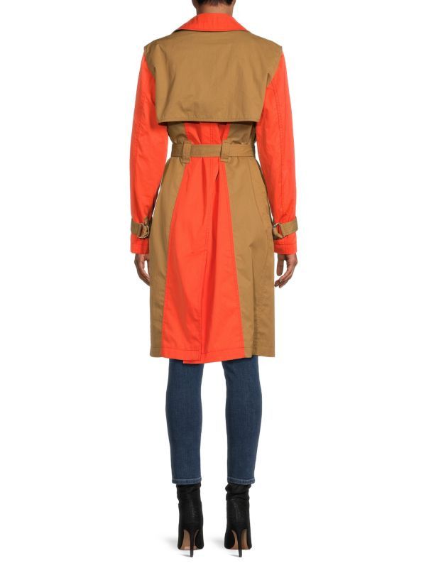 MCM o1y1125 Trench Coat in Orange/Brown Size S / US 4 / IT 40 - 2 Thumbnail