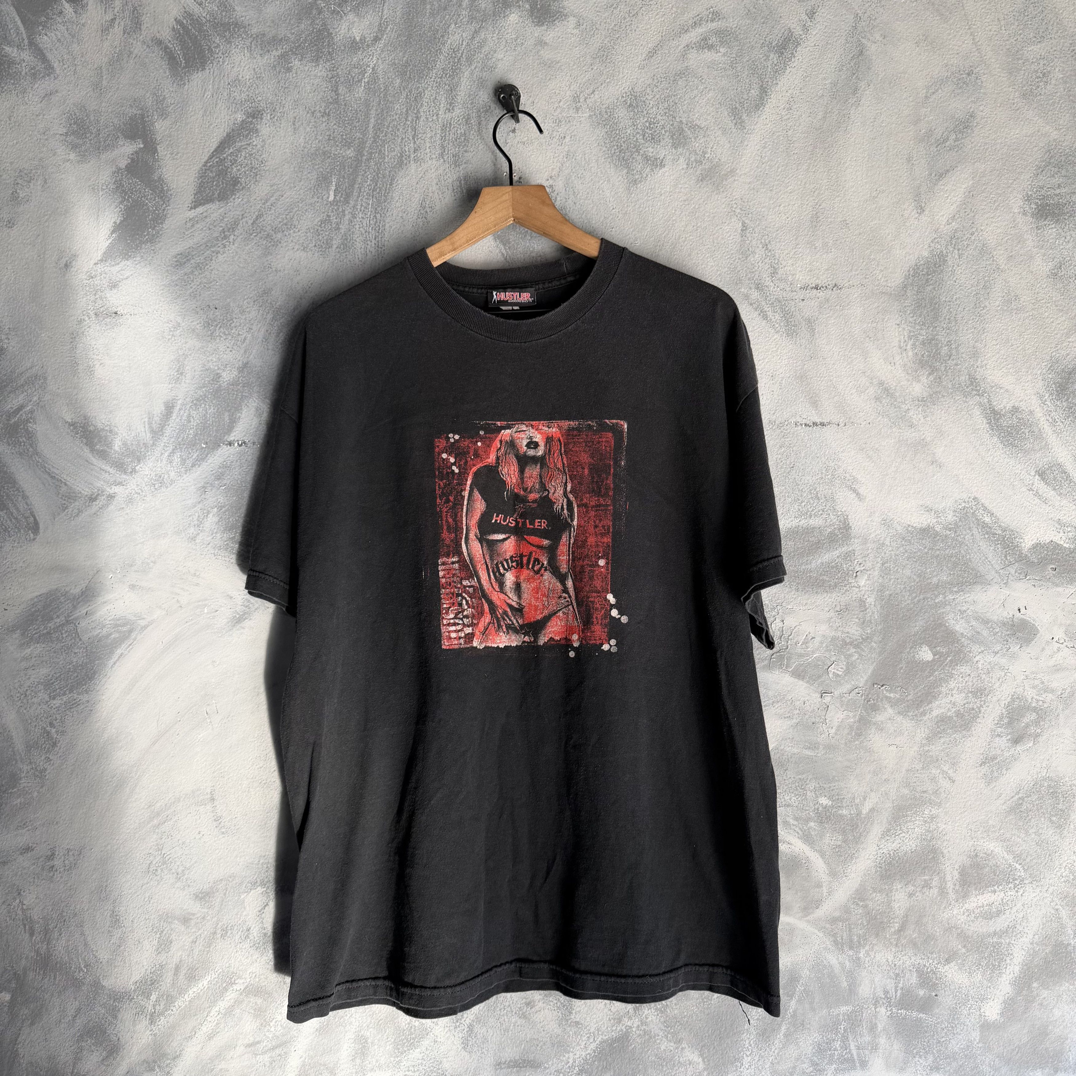 Other Vintage Hustler T Shirt Mens Large Black Hardcore Adult Magz Size US L / EU 52-54 / 3 - 1 Thumbnail