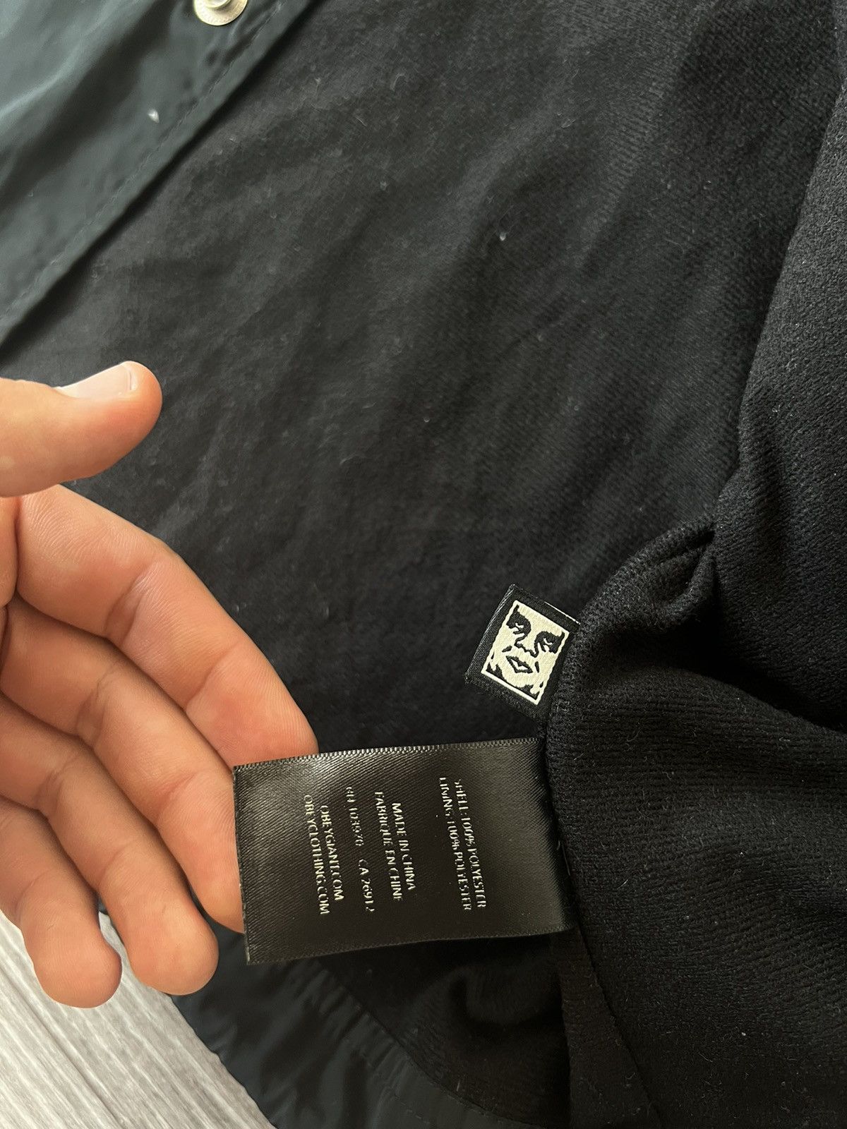 Designer × Obey ‼️Obey Big logo Streetwear Nylon Fleece Tech Coach Jacket‼️ Size US S / EU 44-46 / 1 - 18 Thumbnail