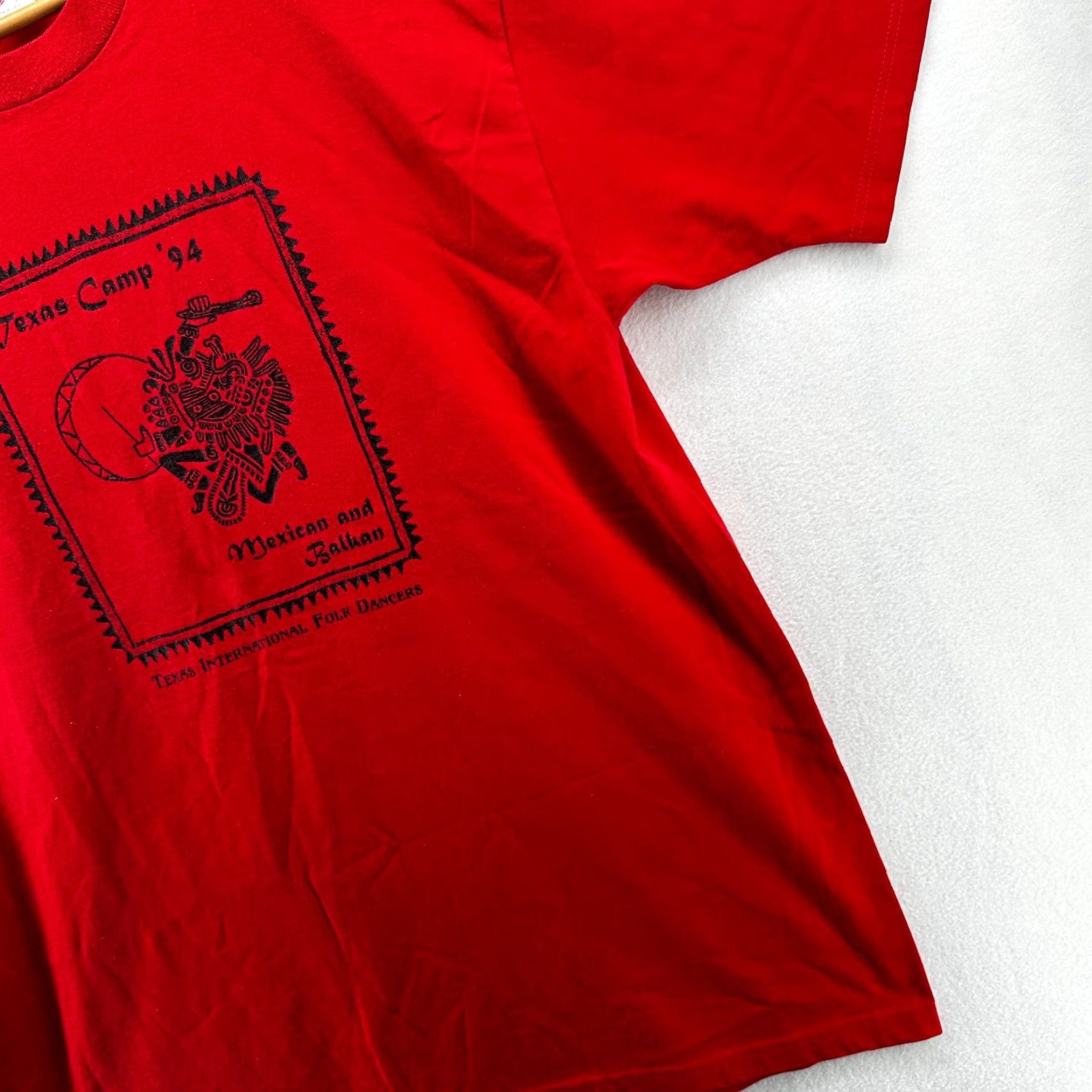 Jerzees VINTAGE Jerzees T-Shirt Red Men's XL Texas Camp 94 Heavyweight Short Sleeve Mens Size US XL / EU 56 / 4 - 5 Thumbnail
