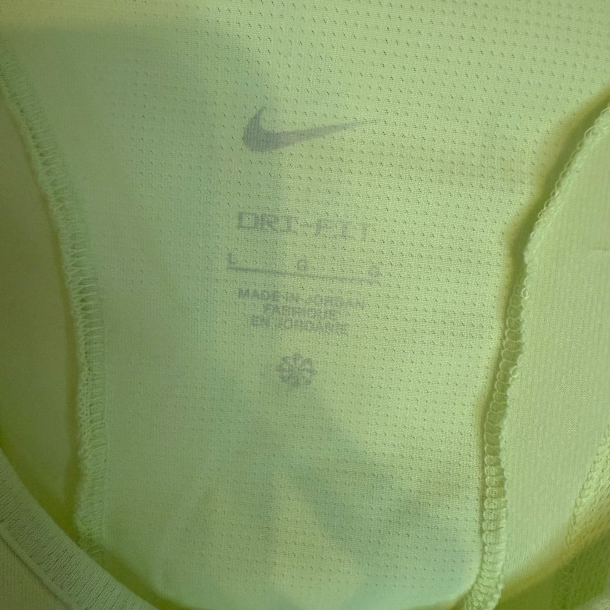 Nike Nike Dri-Fit Neon Yellow Crop Racerback Tank Top Womens L Size L / US 10 / IT 46 - 6 Thumbnail