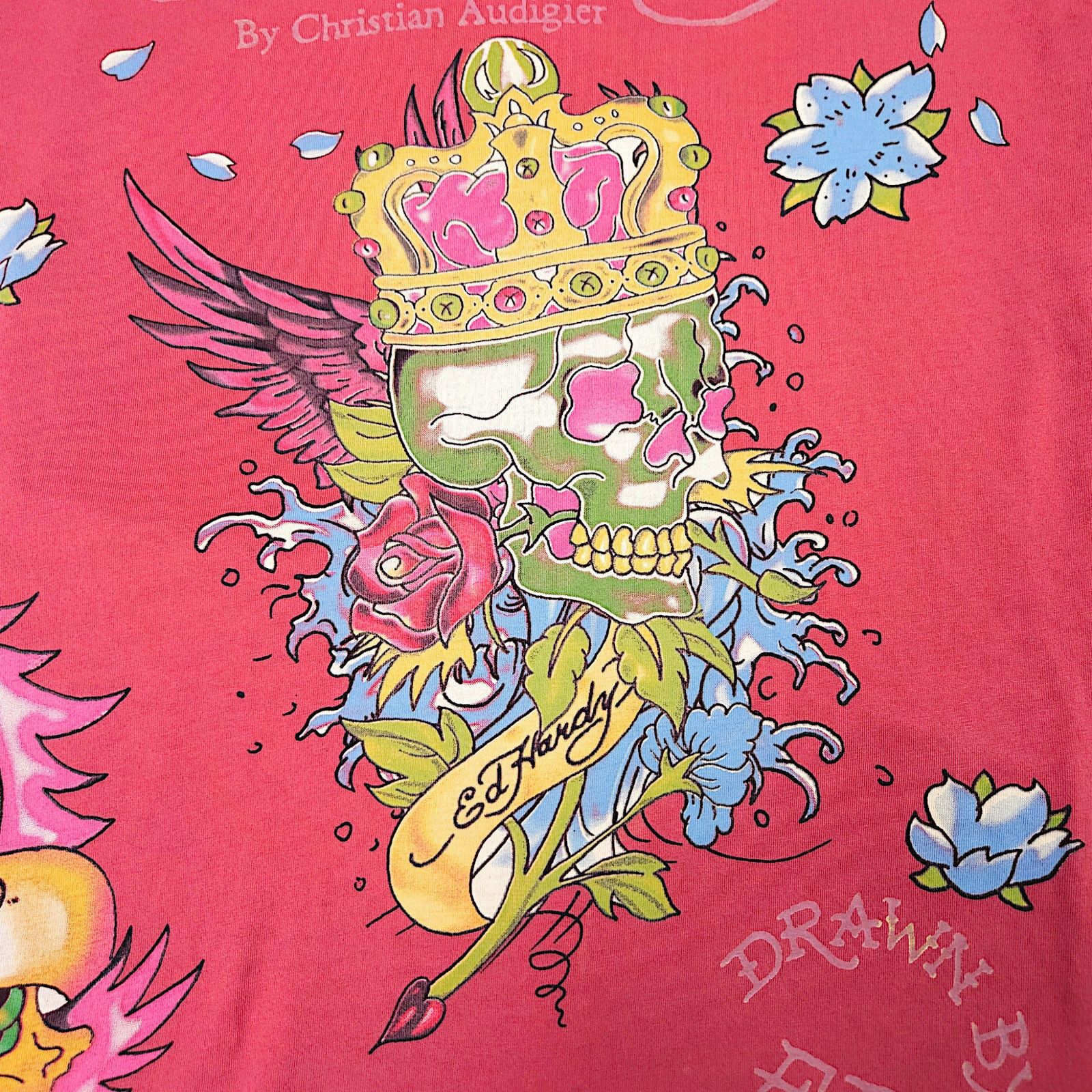 Ed Hardy Ed Hardy Christian Audigier Graphic Skull Crown VTG Y2K M Size M / US 6-8 / IT 42-44 - 2 Thumbnail