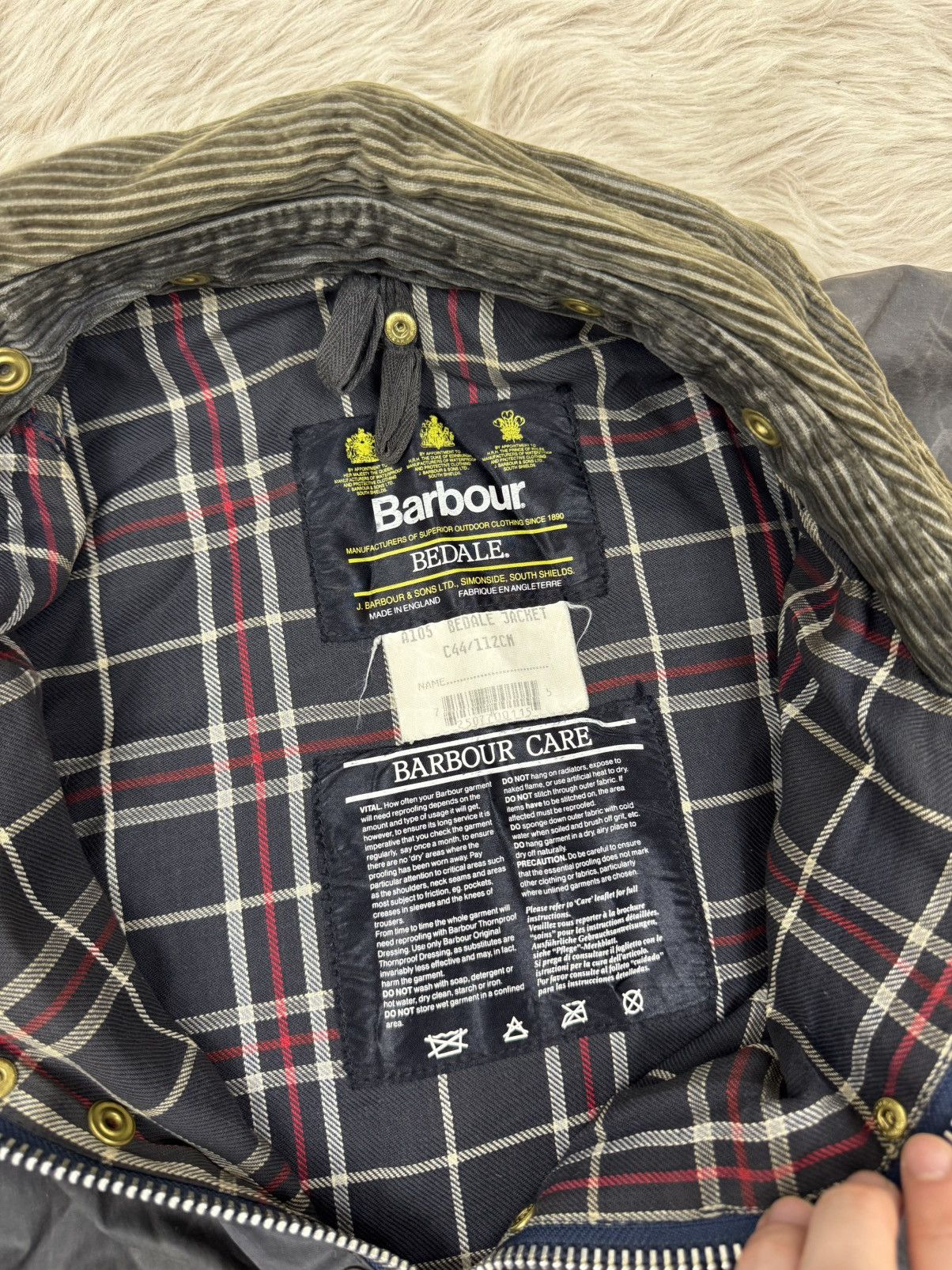 Barbour Barbour bedale wax jacket c44/112cm vintage 1990 Size US L / EU 52-54 / 3 - 7 Thumbnail