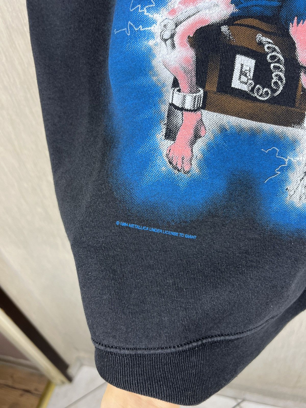 Metallica Vintage 1994 Metallica ride the lightning hoodie giant fotl Size US M / EU 48-50 / 2 - 23 Thumbnail