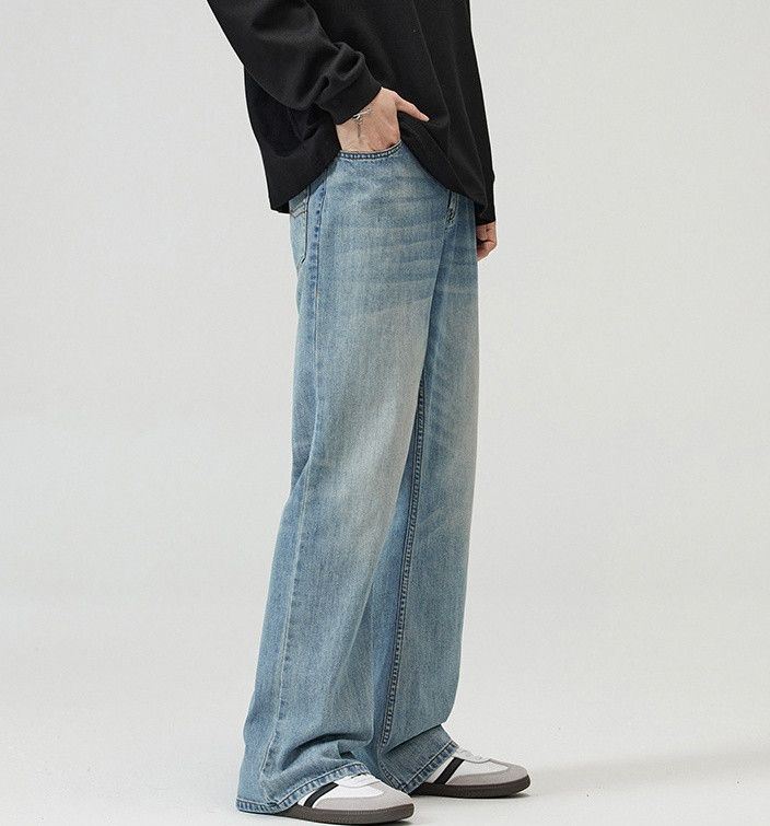 Japanese Brand Washed light blue bootcut jeans Size US 34 / EU 50 - 2 Thumbnail