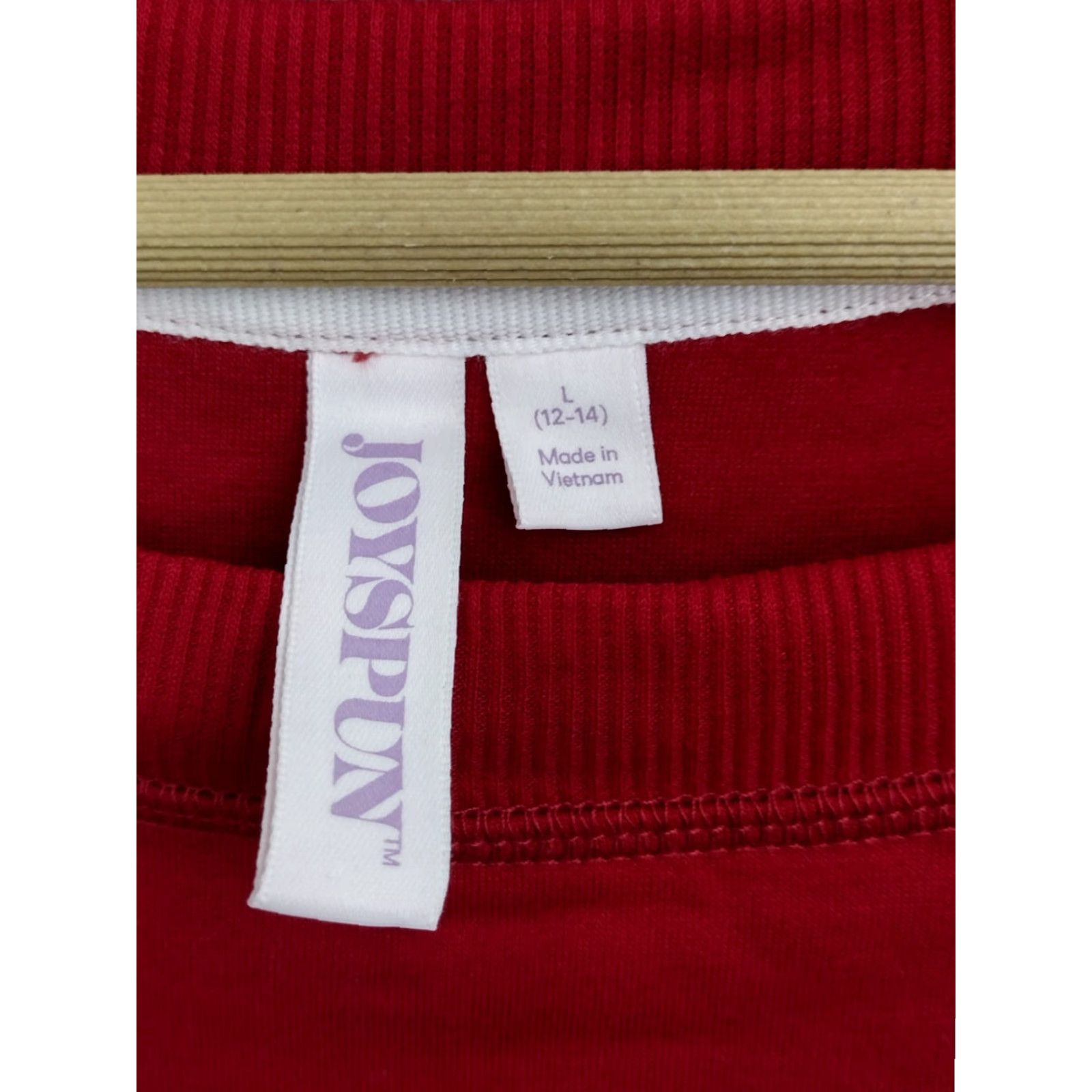 Vintage Joyspun Women's LOVE Print Pajama Top Shirt L Red 12-14 Graphic Print Crew Neck Pullover Mock-Tek Size L / US 10 / IT 46 - 6 Thumbnail