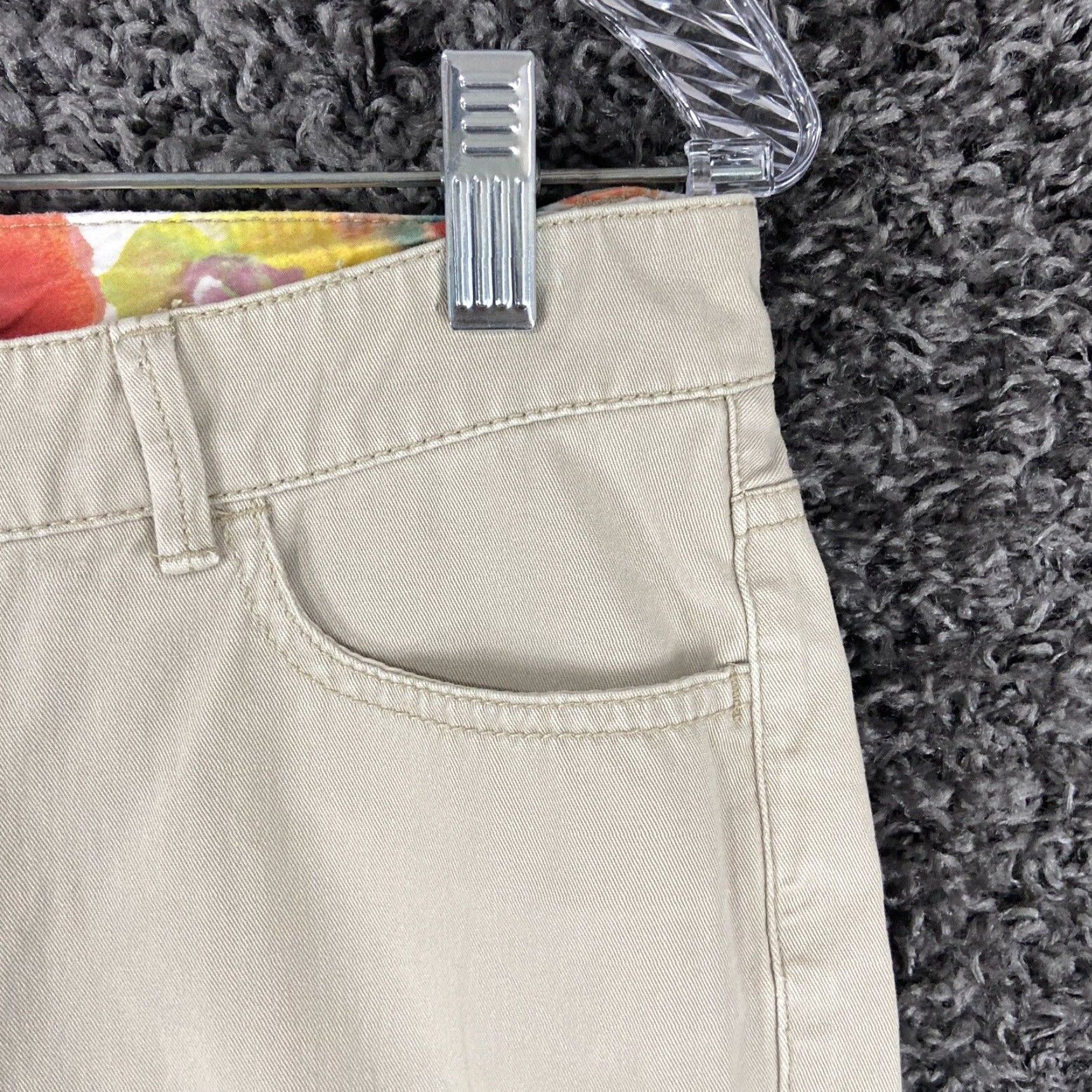 Coldwater Creek Coldwater Creek Pants Women 8 Beige Cropped Nature Womens Size 30" / US 8 / IT 44 - 3 Thumbnail