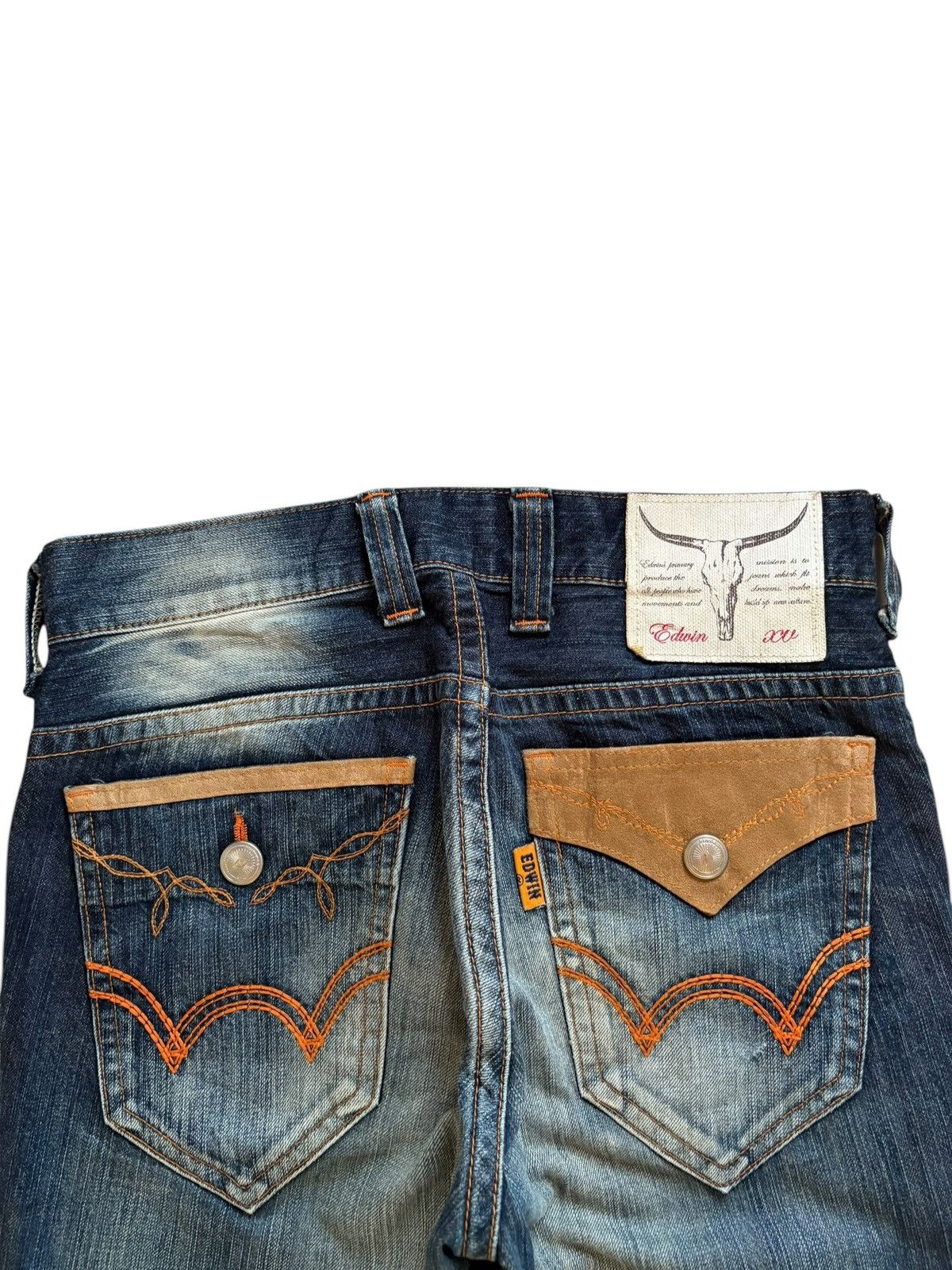 Edwin × Japanese Brand Exclusive Vintage Edwin XV Rusty Wash Bootcut Flare Jeans Size US 31 - 8 Thumbnail