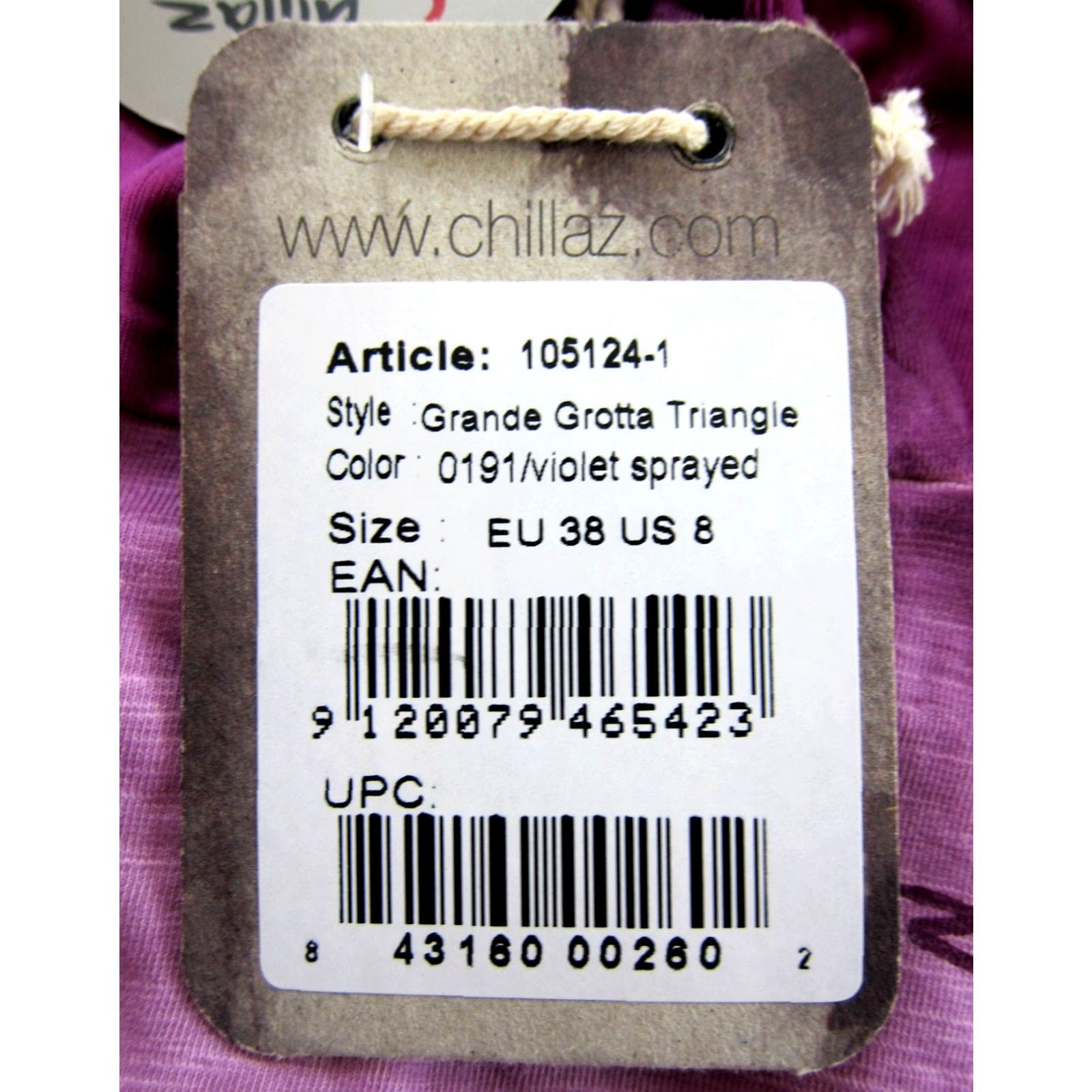 Vintage Chillaz NWT Violet Purple Jersey Stretch Grande Grotta Triangle Tank Dress 8/38 Sleeveless Round Neck Knit Dress Purple 8 Womens Mehasurements NWT Size M / US 6-8 / IT 42-44 - 6 Thumbnail