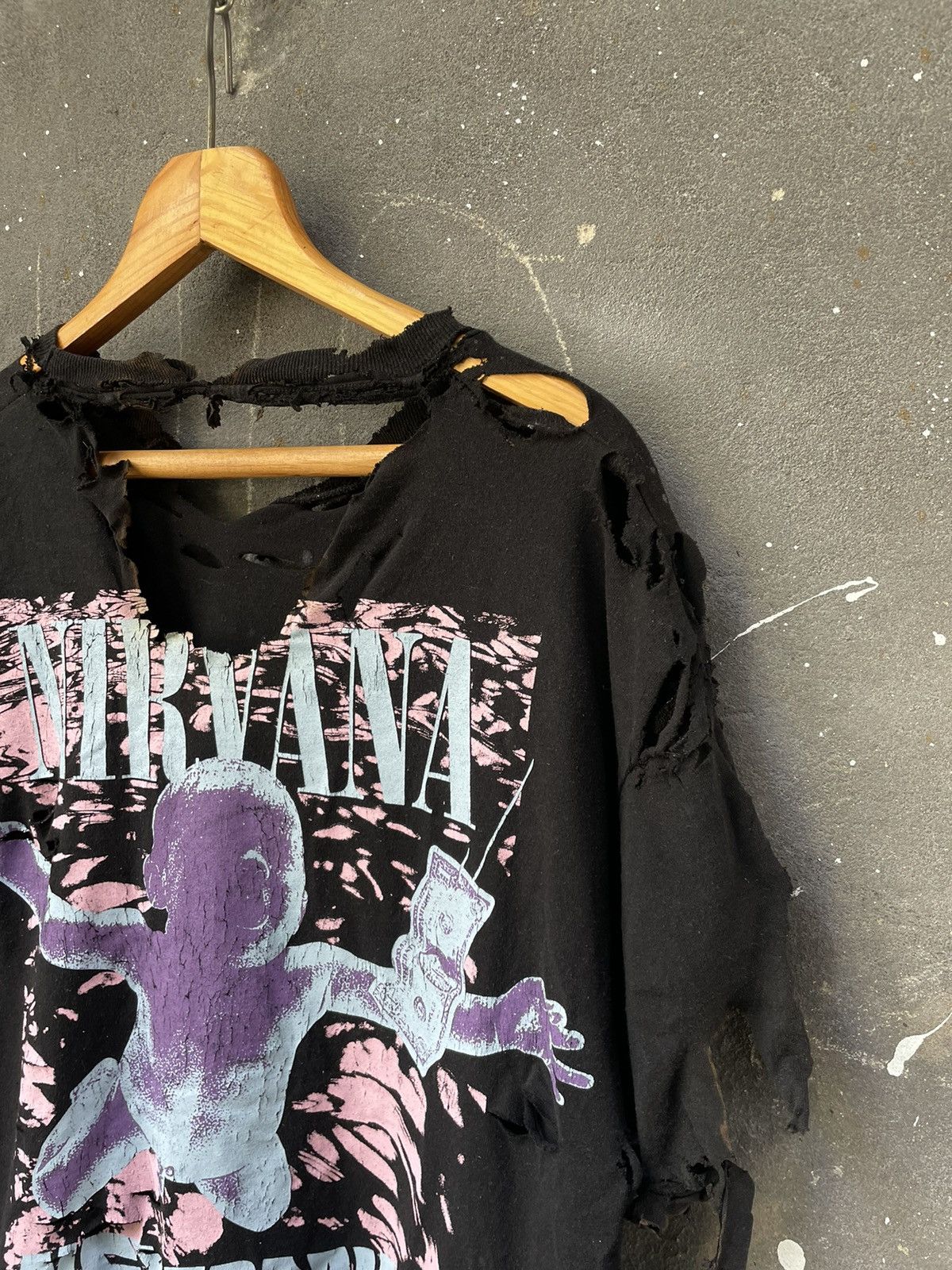Other Nirvana Opium Distressed T-Shirt Custom Black Nevermind Fade Size US L / EU 52-54 / 3 - 10 Thumbnail