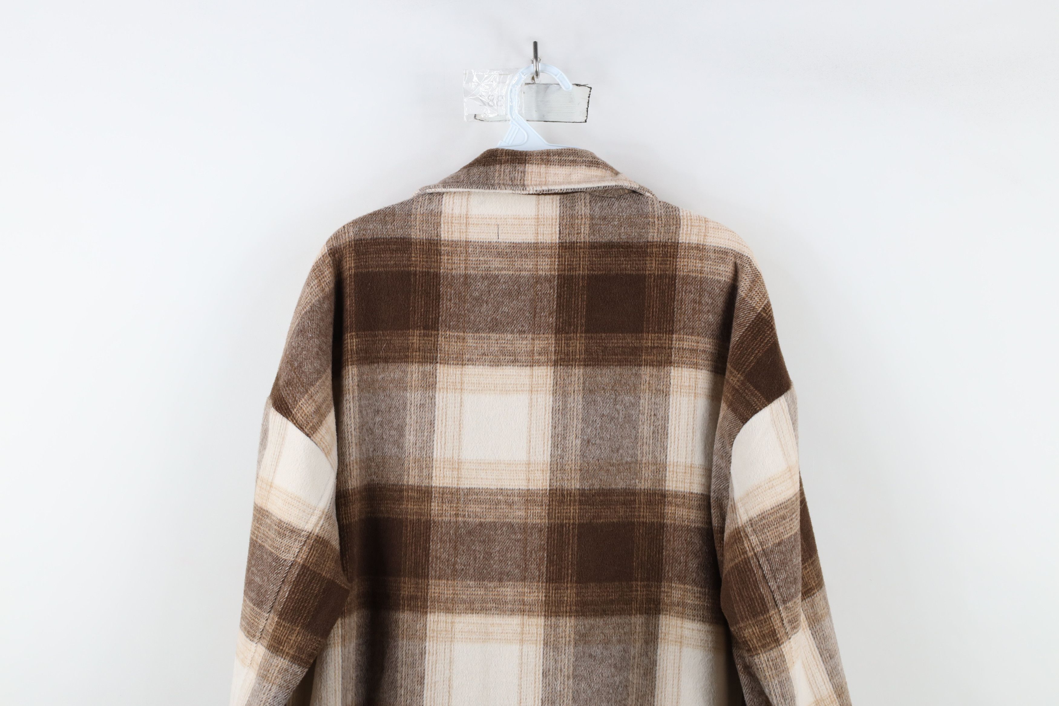 Banana Republic × Vintage Banana Republic Baggy Flannel Button Shirt Jacket Plaid Size L / US 10 / IT 46 - 13 Thumbnail