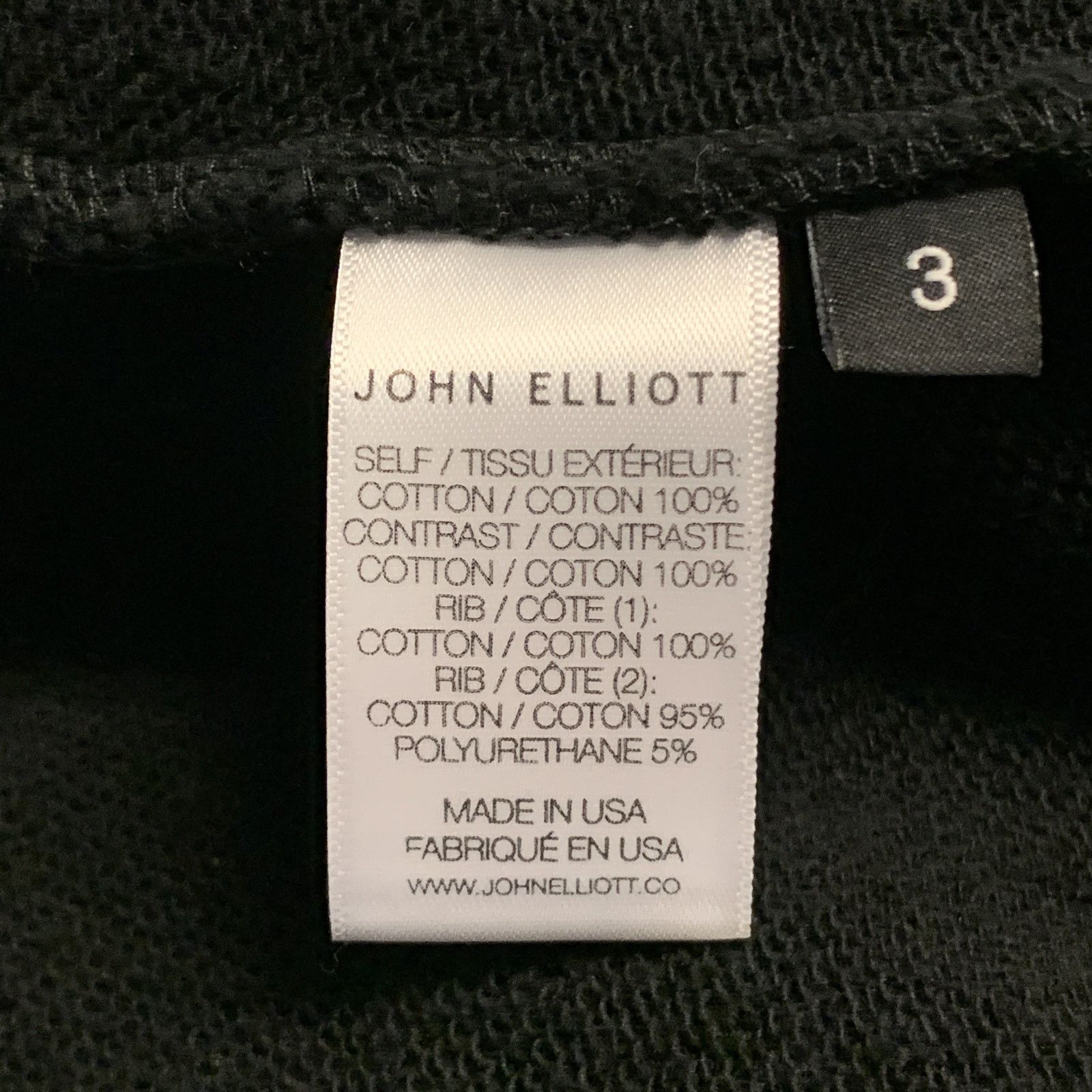 John Elliott L Black Cotton High Collar Trim Zip Pockets Zip Up Jacket Size US L / EU 52-54 / 3 - 6 Thumbnail