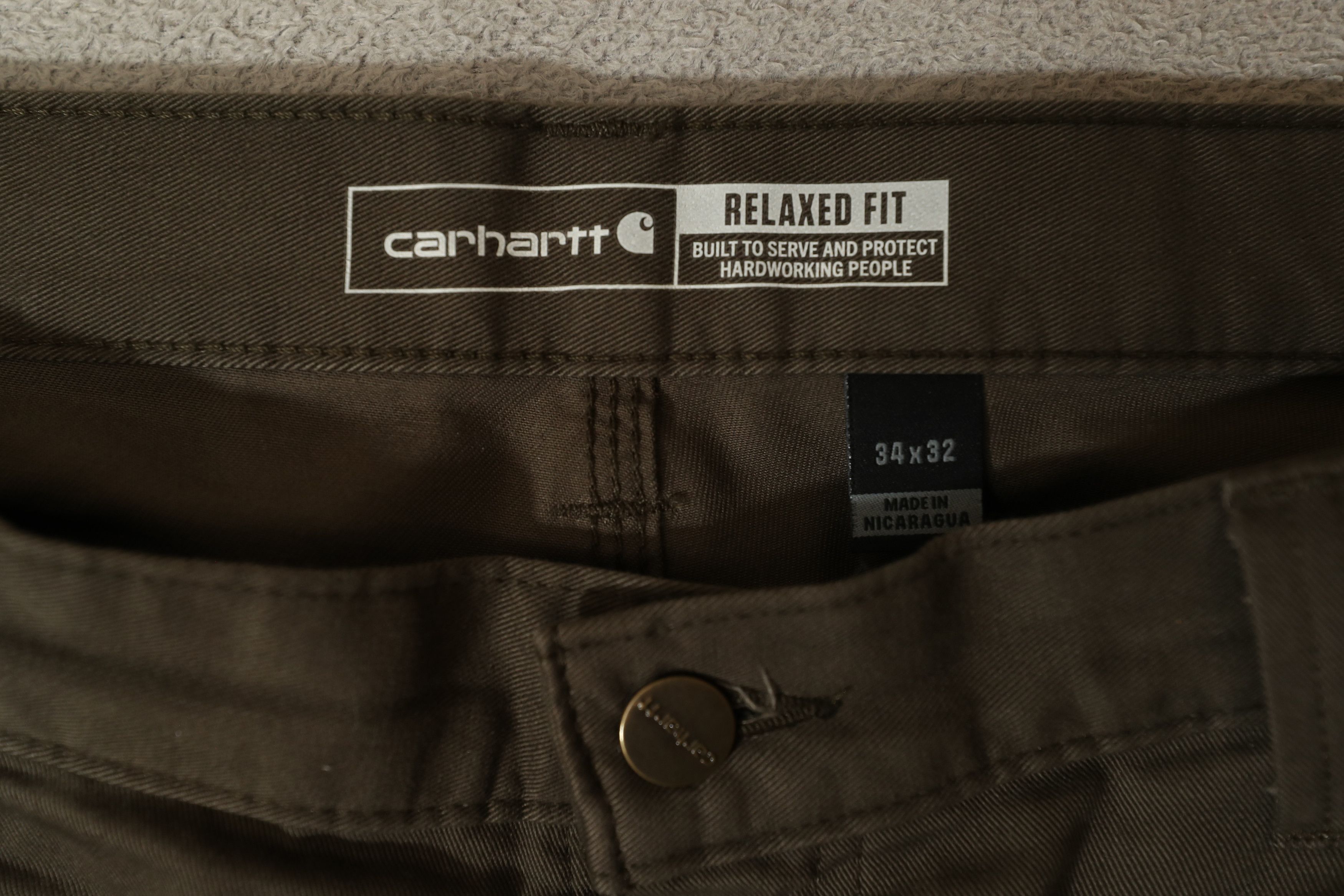 Carhartt Carhartt Relaxed Fit Twill Utility Work Pant (34x32) Size US 34 / EU 50 - 9 Thumbnail