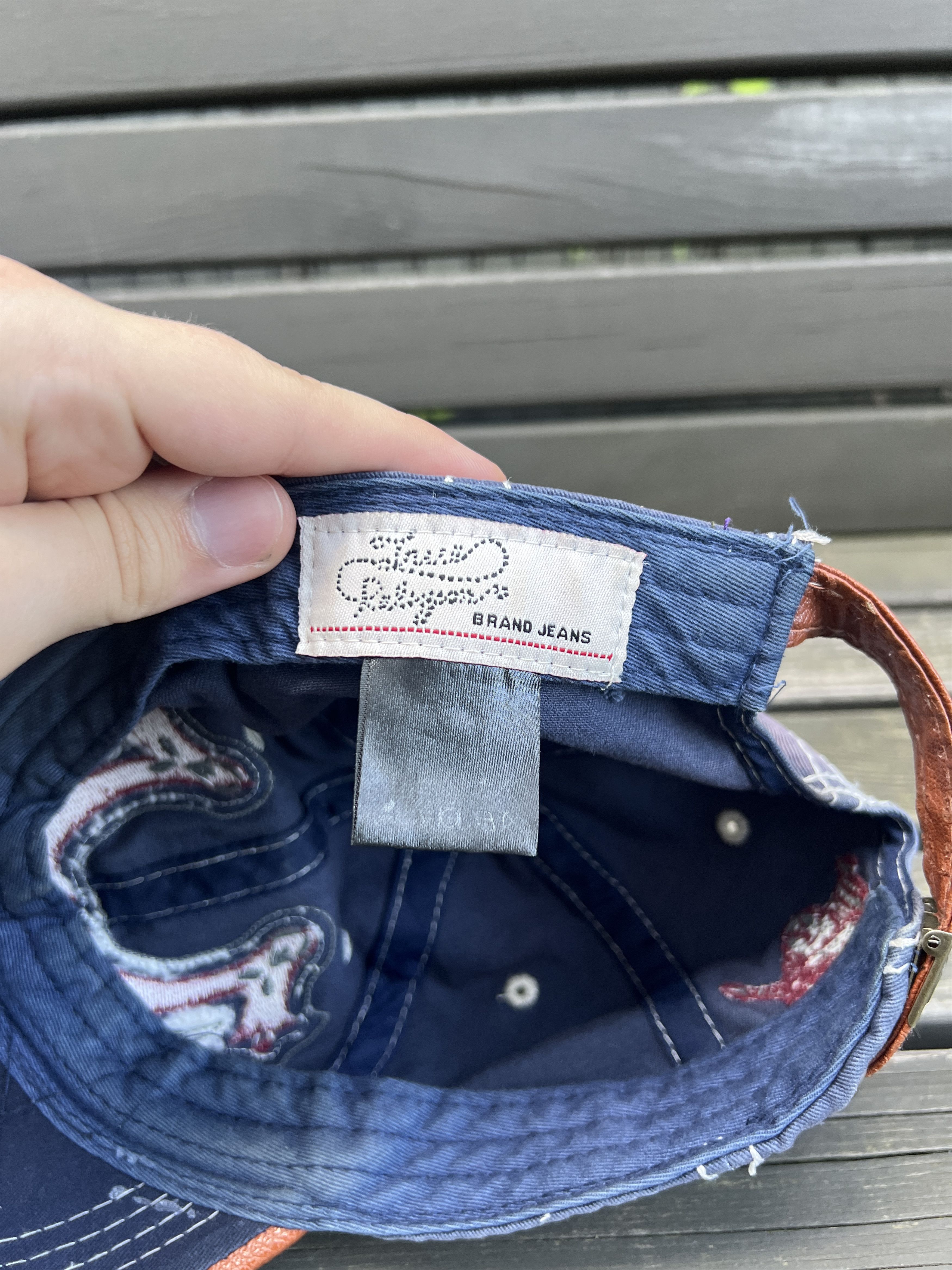 True Religion True Religion Vintage Y2K Distressed Cap Size ONE SIZE - 10 Thumbnail