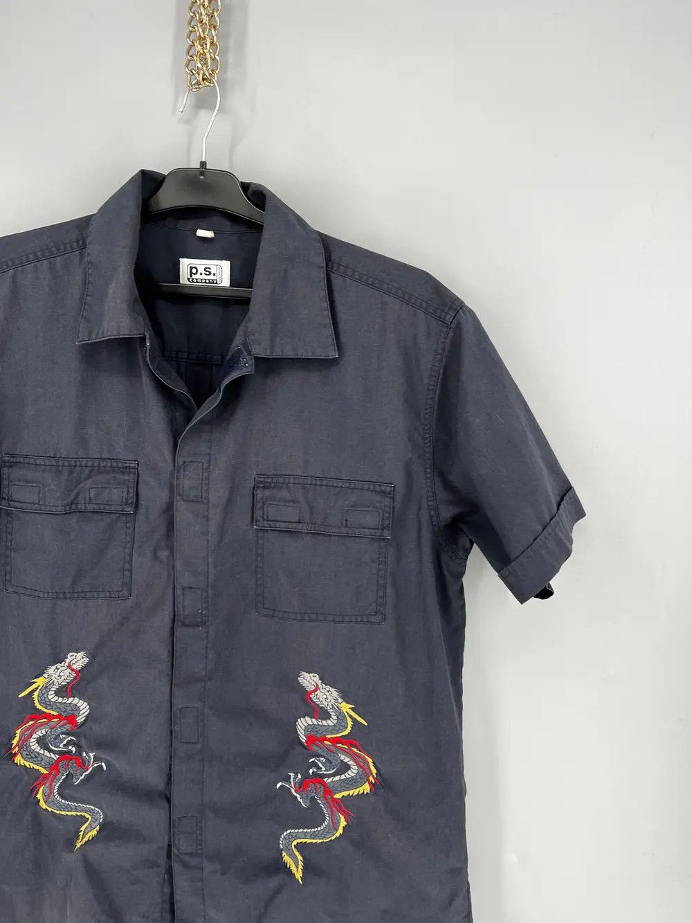 Vintage Vintage Y2k Washed AvantGarde Tribal Tee Dragon Button Ups Size US M / EU 48-50 / 2 - 5 Thumbnail