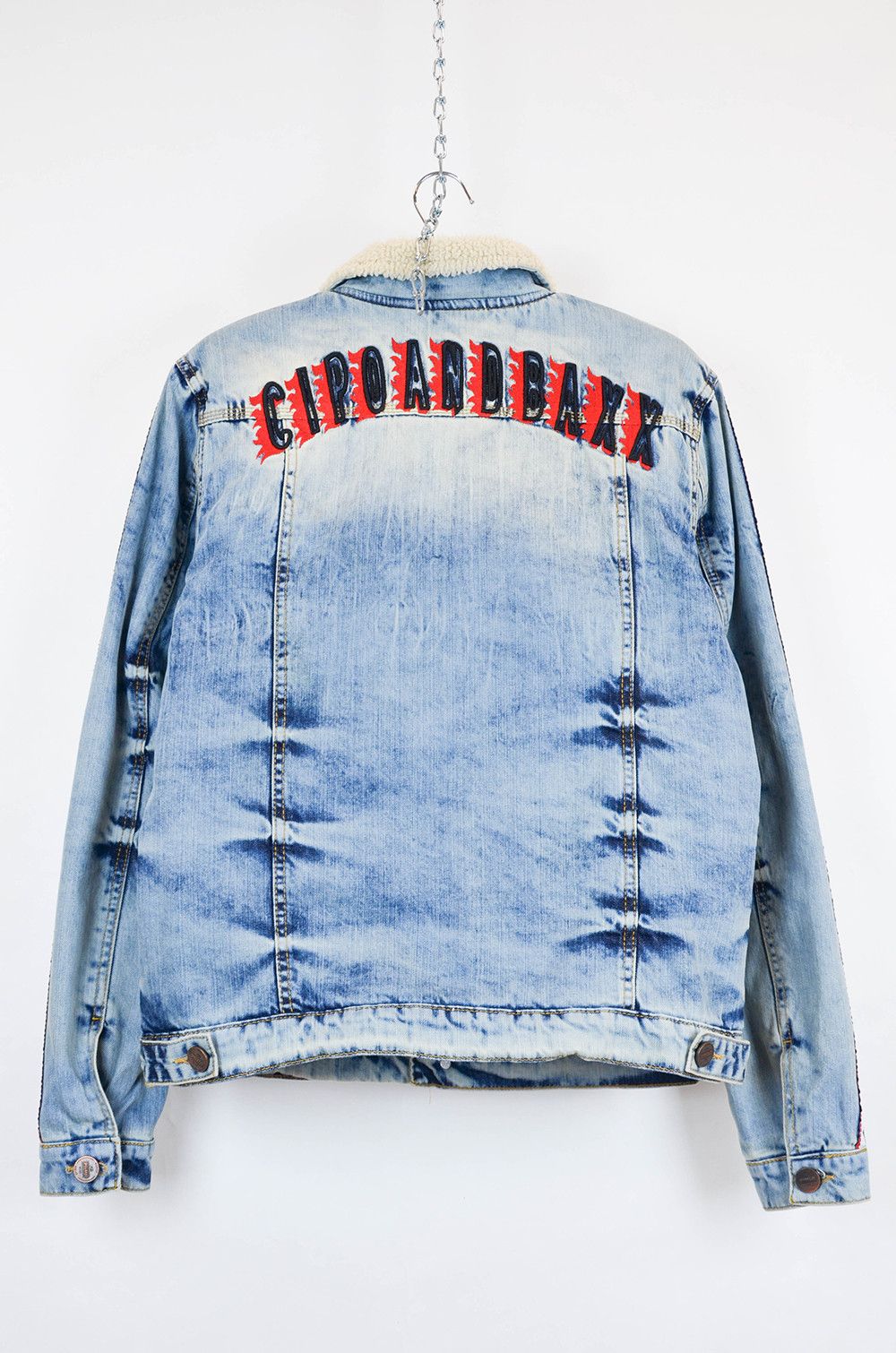 Japanese Brand Cipo & Baxx Sherpa Denim Jacket – Size L (Fits M/L) Size US L / EU 52-54 / 3 - 2 Thumbnail