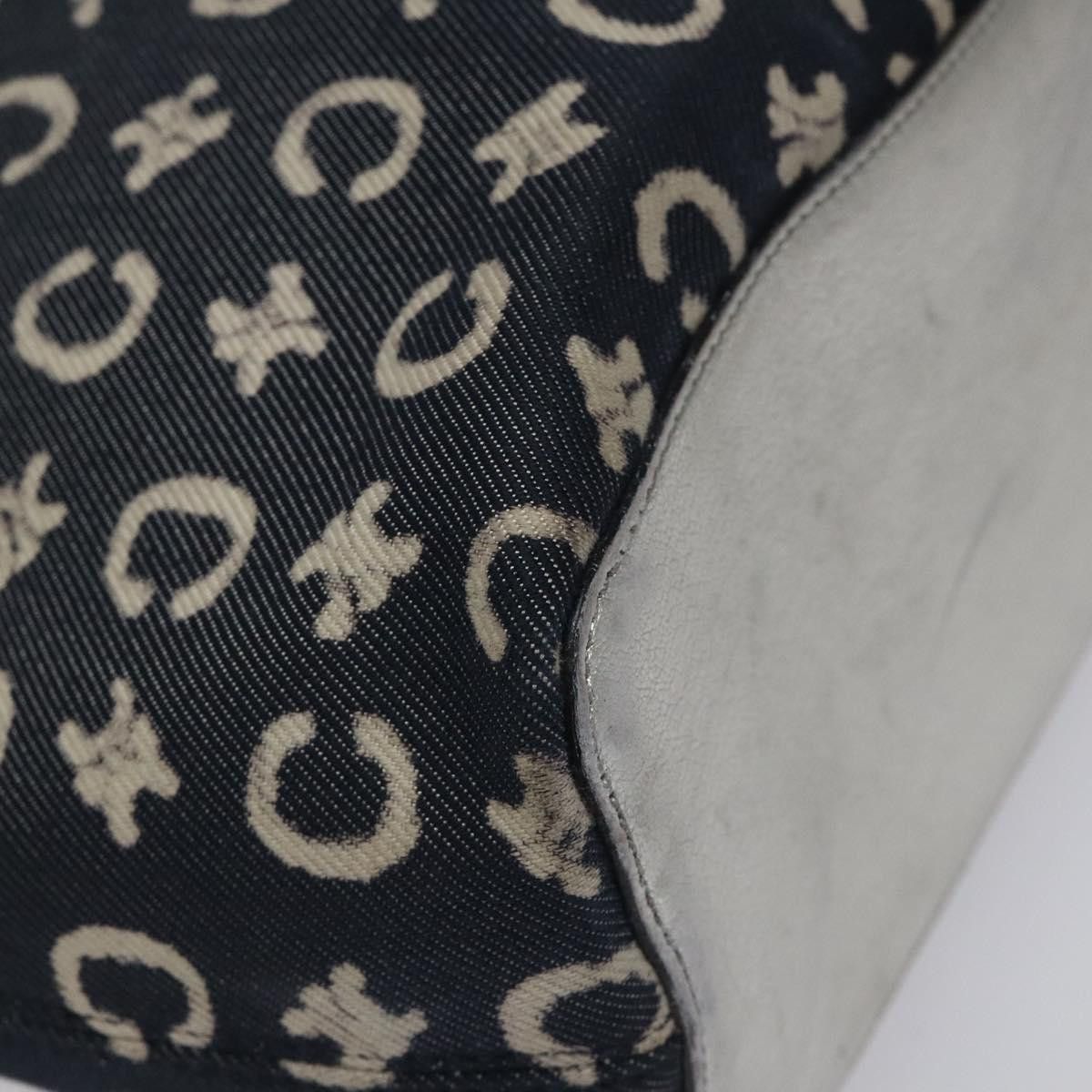 Celine CELINE C Sulky Circle Shoulder Bag Canvas Navy Clear Size ONE SIZE - 11 Thumbnail