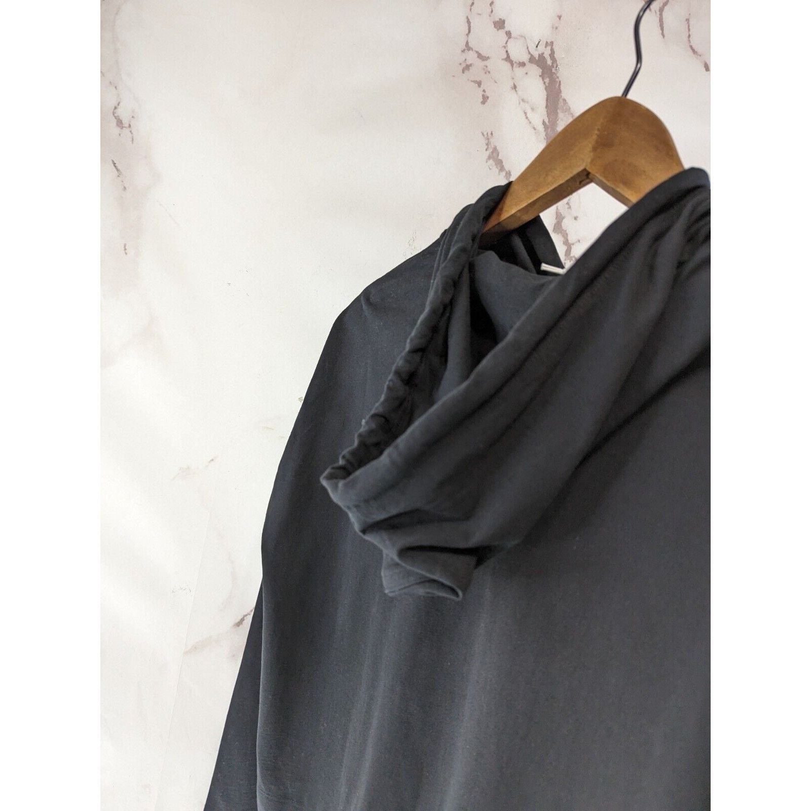 Everlane Everlane Hoodie Womens XS Black Retro Jersey Sweatshirt Size XS / US 0-2 / IT 36-38 - 11 Thumbnail