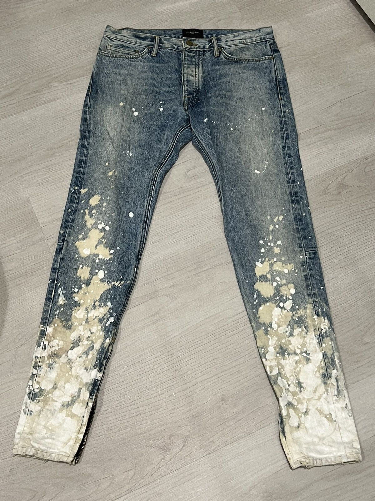 image of Fear Of God Painter Denim in Blue, Men's (Size 33)