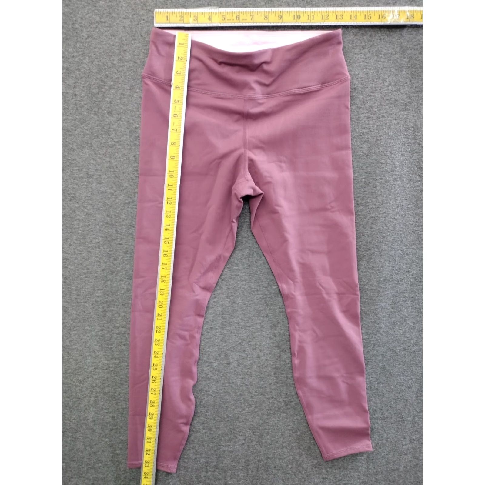 Pinko Unbranded Women's Leggings Pink Color 8-10 M Elastic Waist Mid Rise Casual Gym & Training Leggings Womens Size 32" / US 10 / IT 46 - 4 Thumbnail