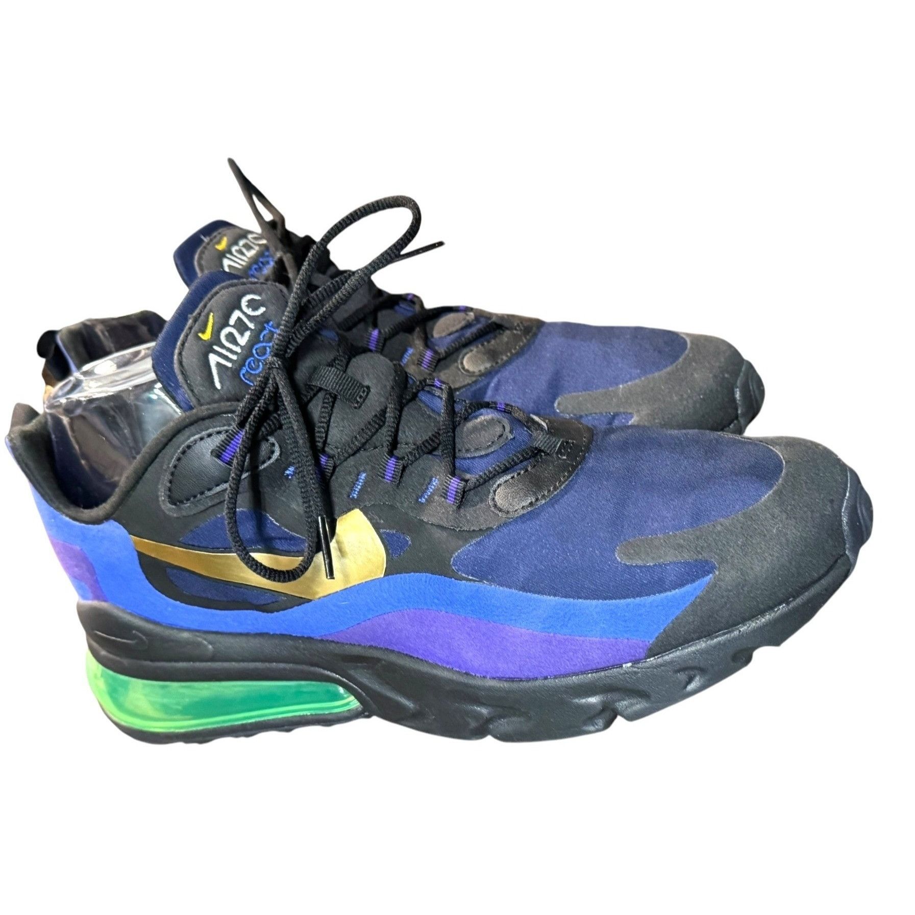 270 React Air Max 270 Black Blue And Purple Nike Air Max 270 Black