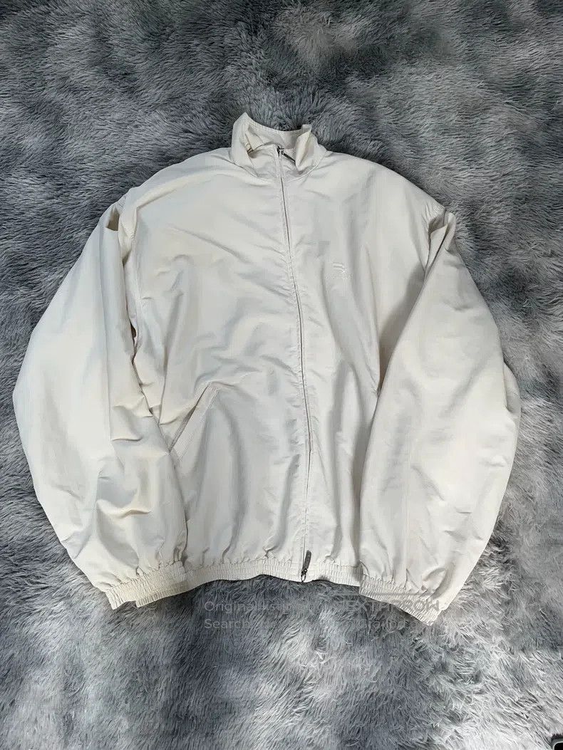 Balenciaga Balenciaga Beige Padded Shoulder Retro Coach Jacket Size US L / EU 52-54 / 3 - 1 Thumbnail
