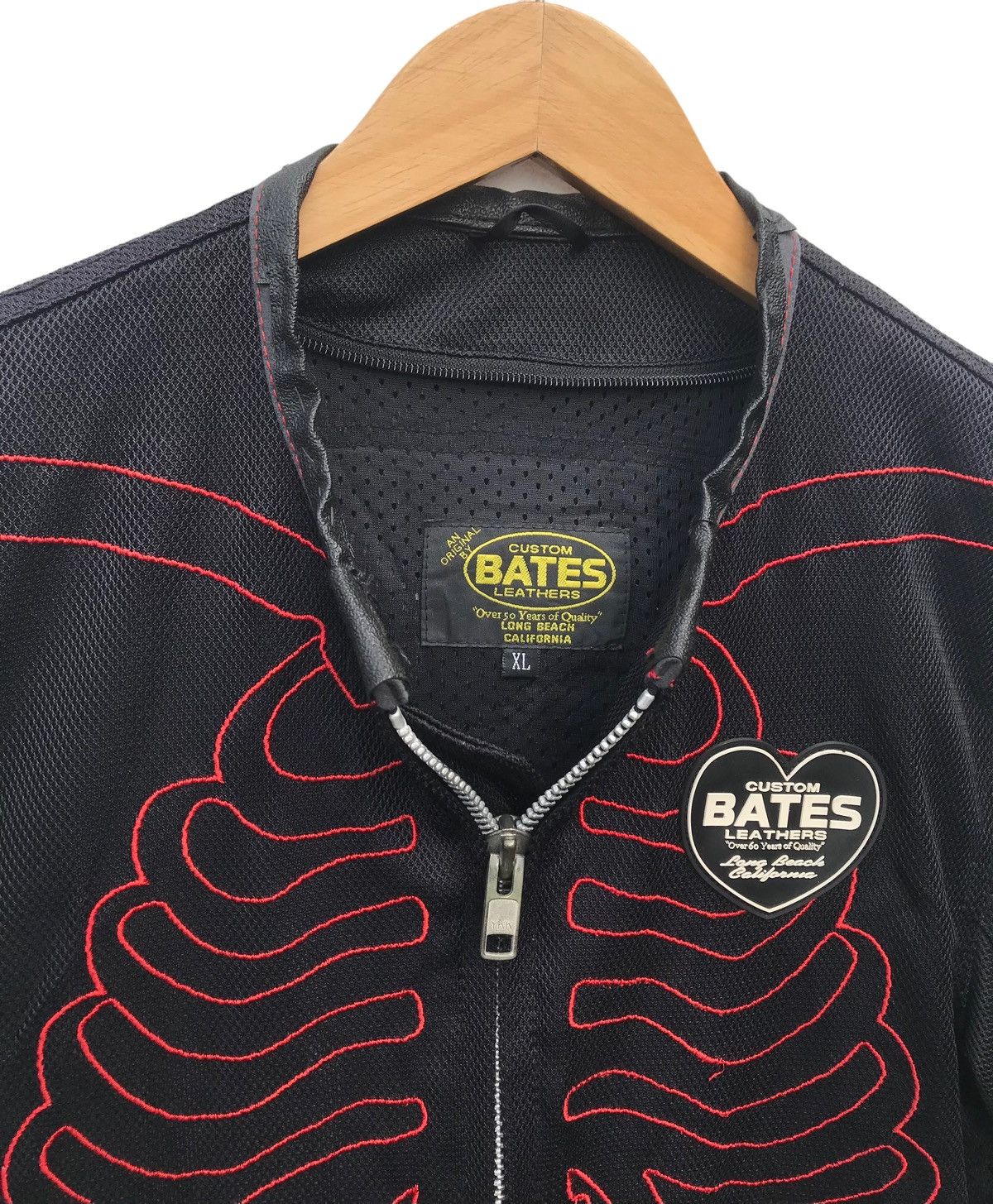 Sports Specialties Vintage Bates Leather Skeleton Biker Jacket Size US M / EU 48-50 / 2 - 3 Thumbnail