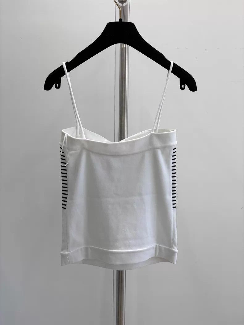 Chanel Chanel Black and white striped suspender vest Size XXS / US 00 / IT 34 - 2 Thumbnail