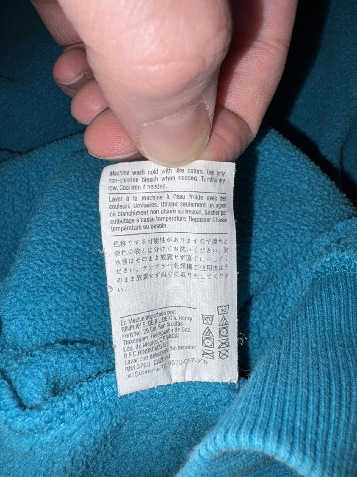 Supreme × The North Face Supreme Champion Chrome Crewneck Dark Teal (SS19) Size US L / EU 52-54 / 3 - 6 Thumbnail