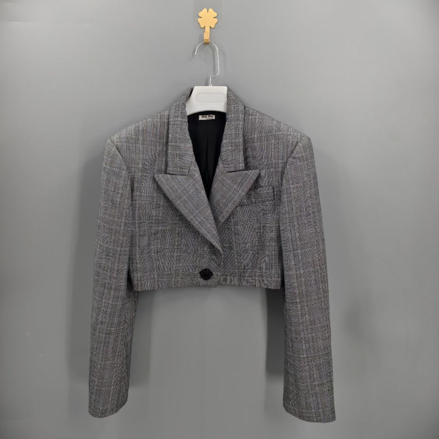Miu Miu Miu Miu Formal Plaid Jacket XS Women Size XS / US 0-2 / IT 36-38 - 1 Thumbnail